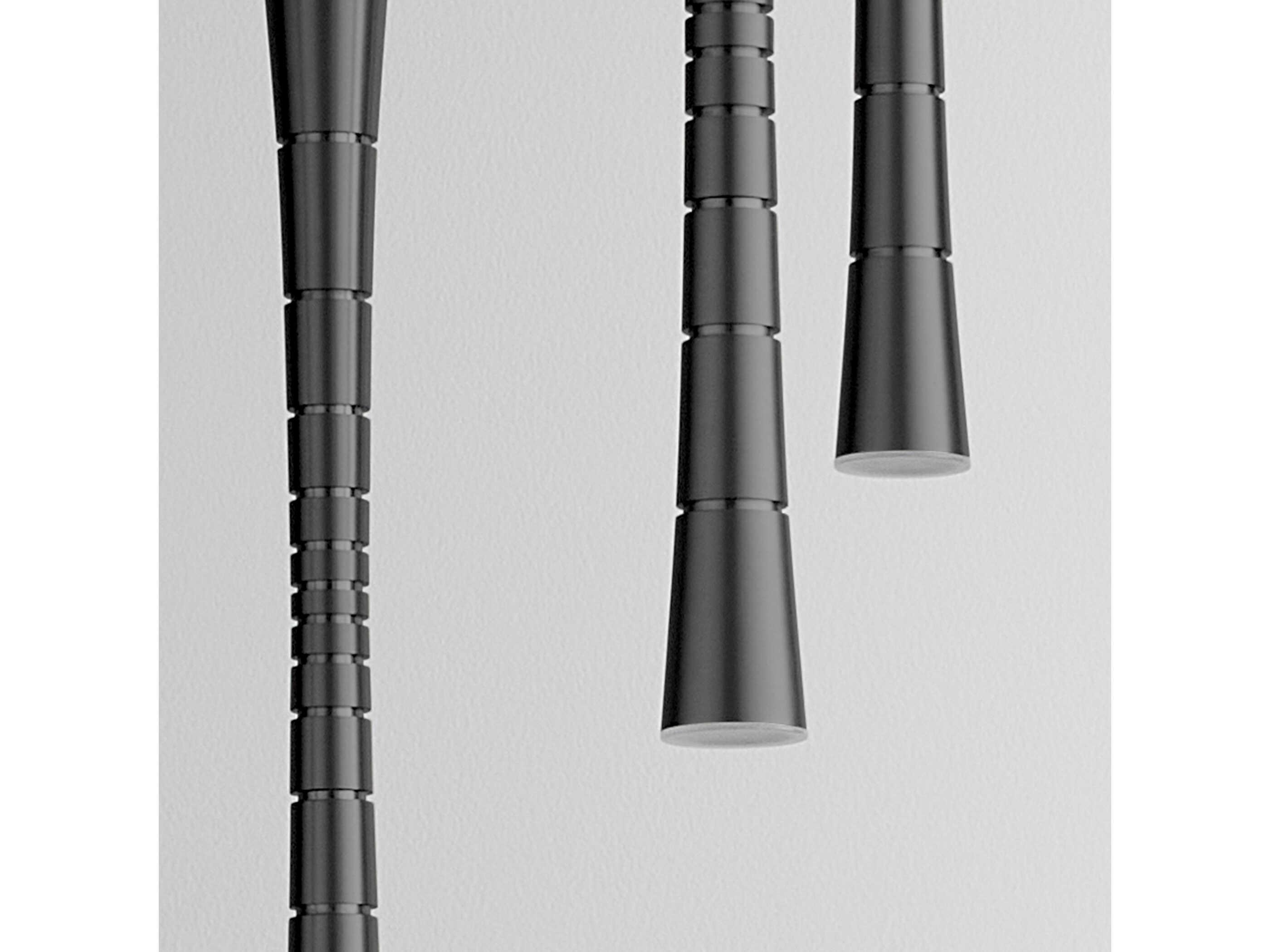 Oxygen by Quorum Sabre 5-Light Black Linear Mini Pendant