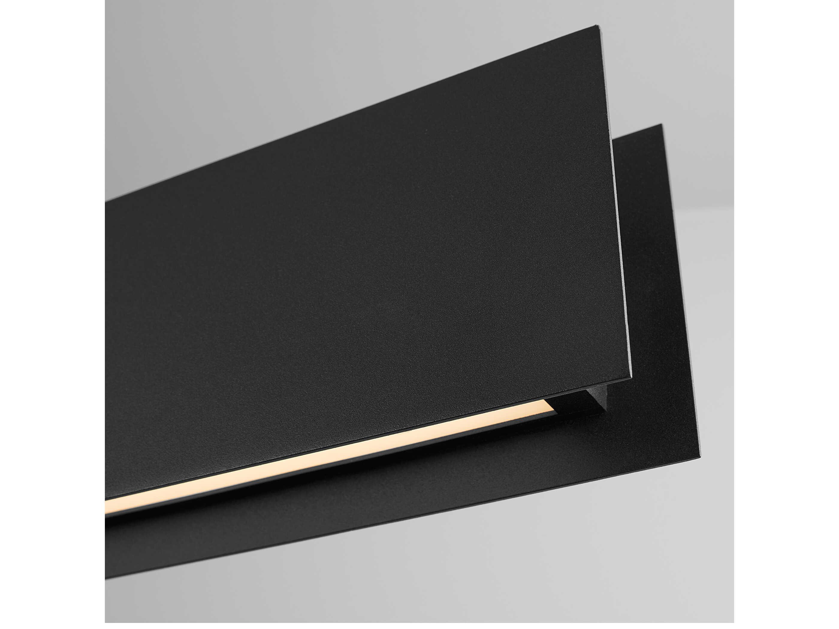 Oxygen by Quorum Brio 1-Light Black Linear Island Pendant