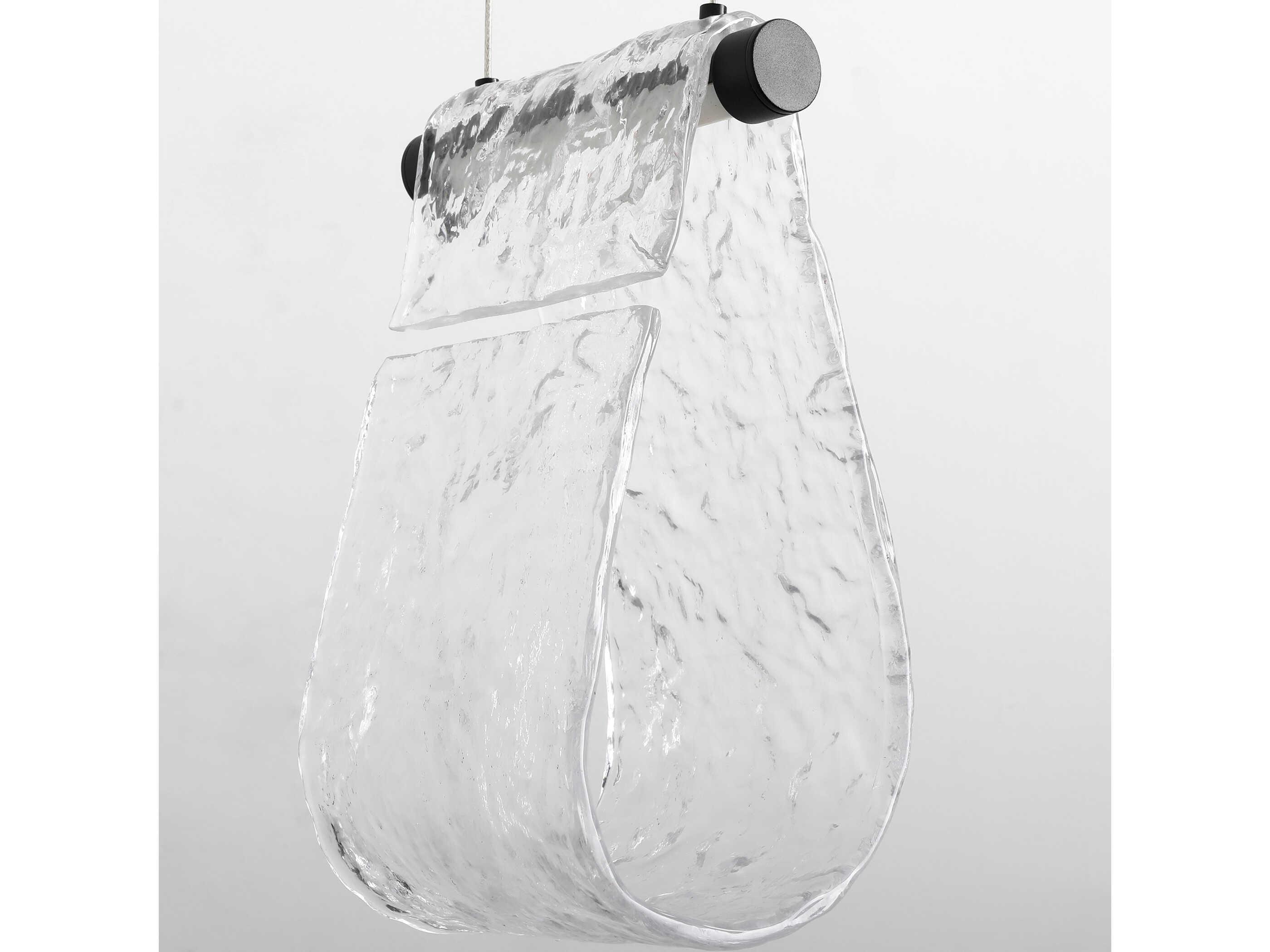 Oxygen by Quorum Veer 1-Light Black Mini Pendant