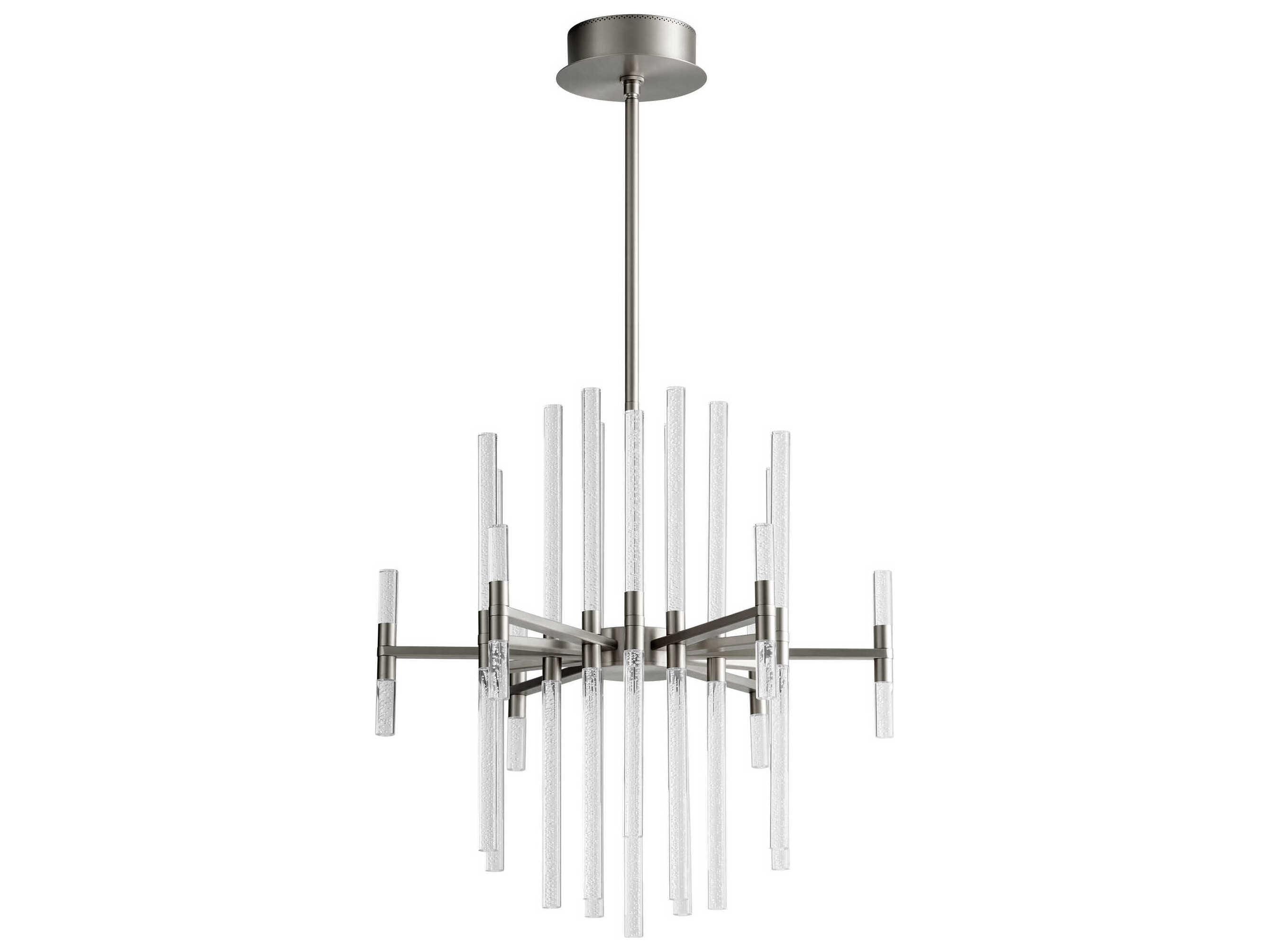 Oxygen by Quorum Miro 37-Light Satin Nickel Linear Chandelier