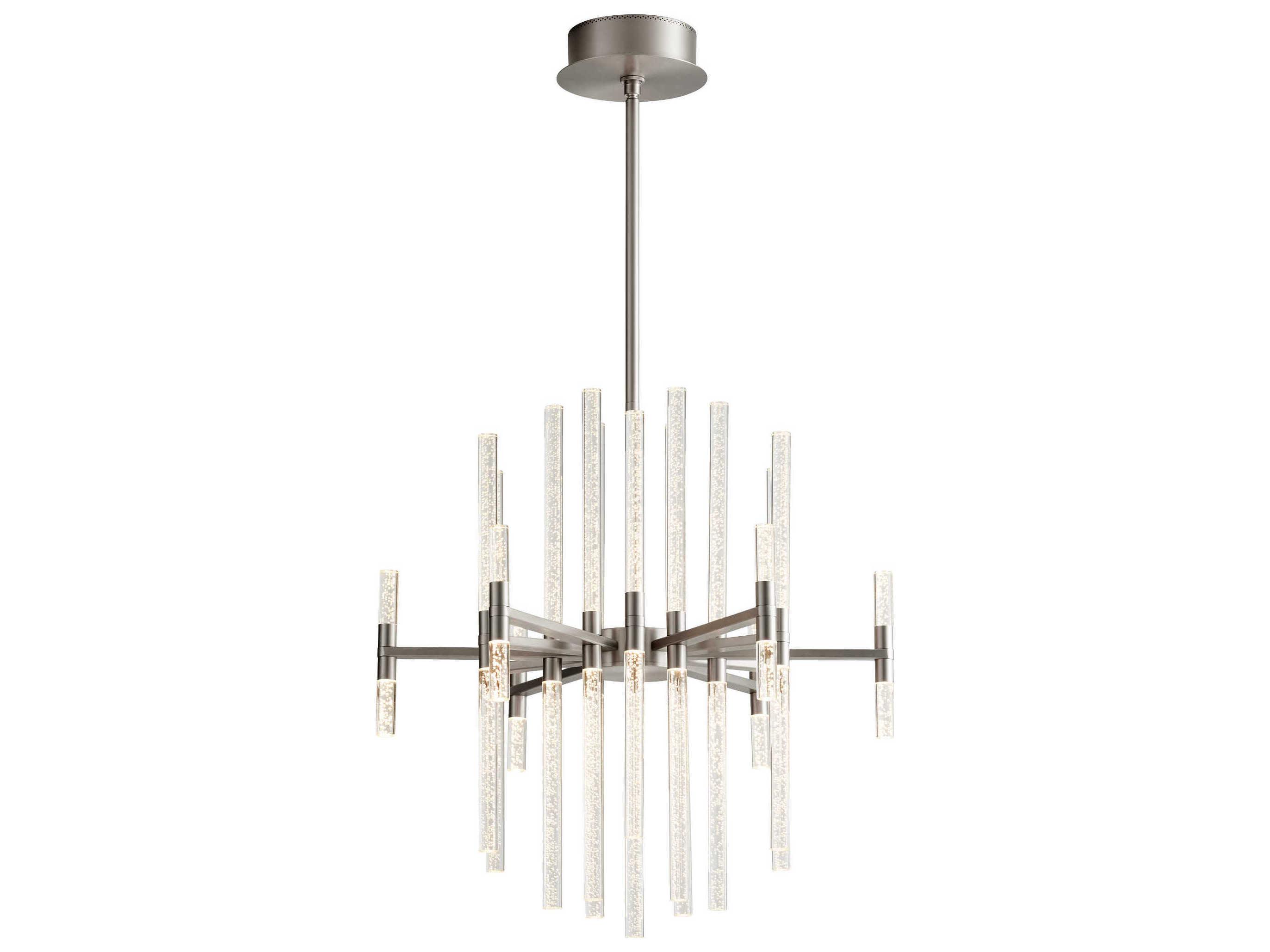 Oxygen by Quorum Miro 37-Light Satin Nickel Linear Chandelier