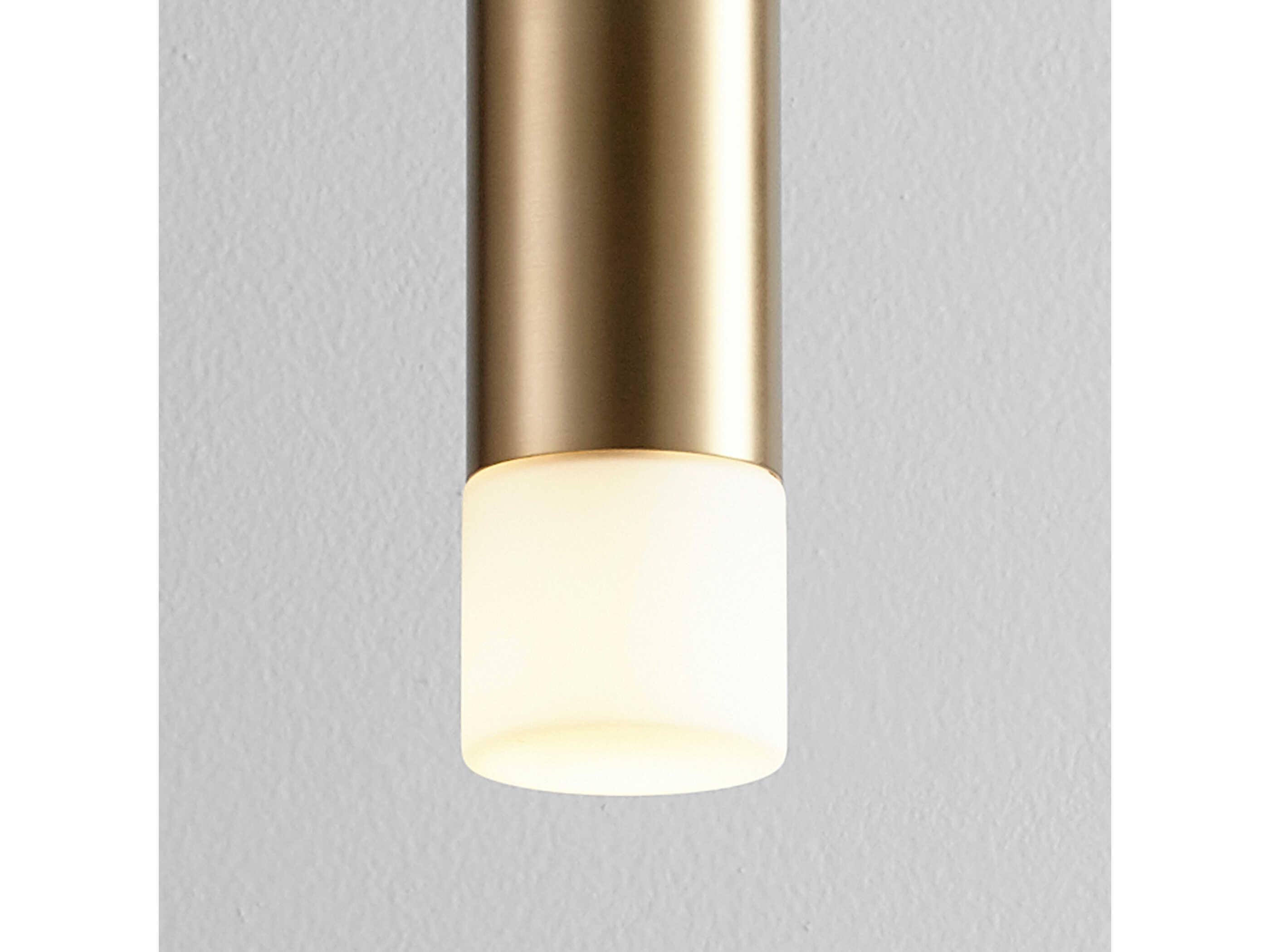 Oxygen by Quorum Magneta 1-Light Aged Brass Mini Pendant