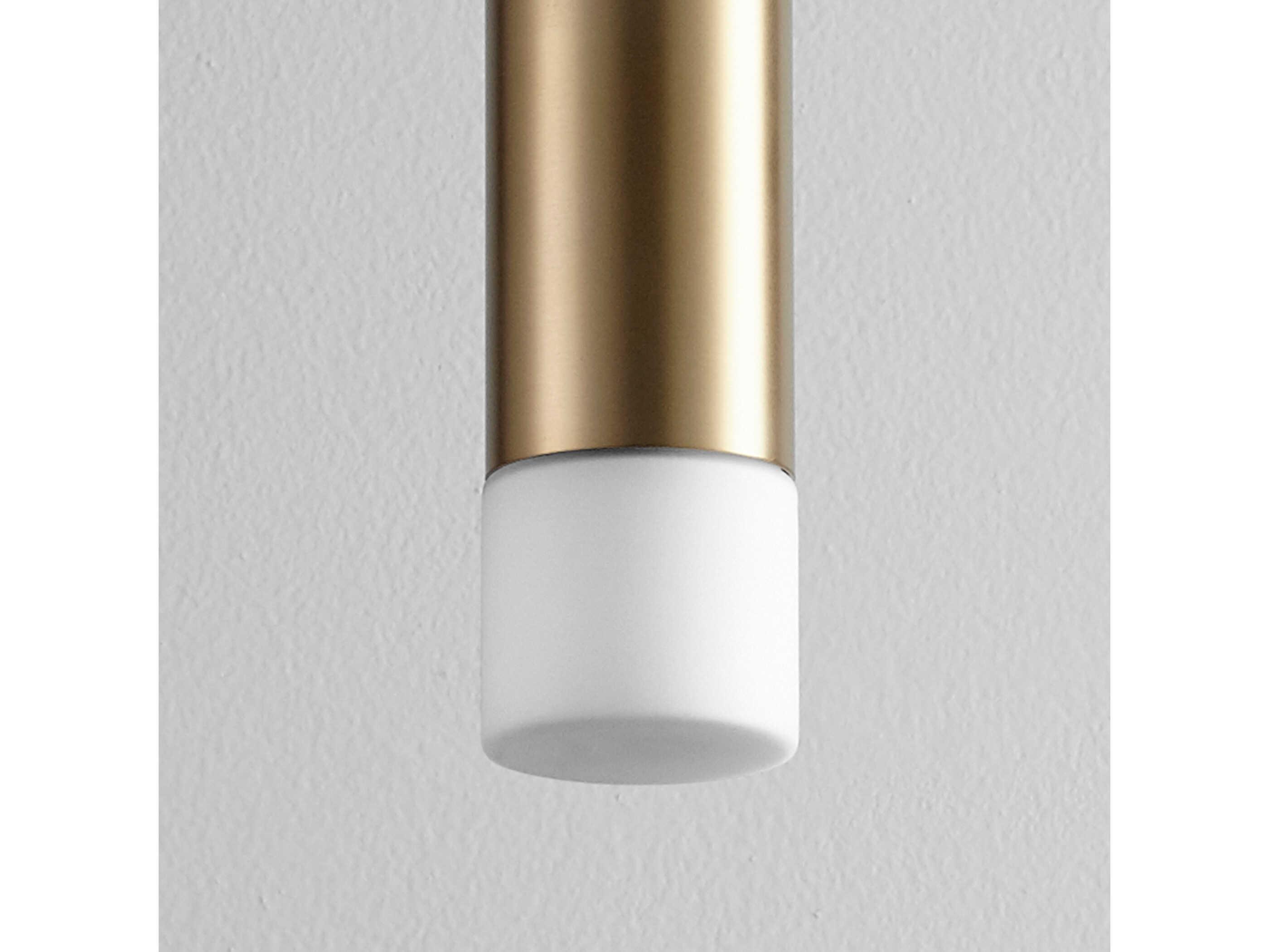 Oxygen by Quorum Magneta 1-Light Aged Brass Mini Pendant