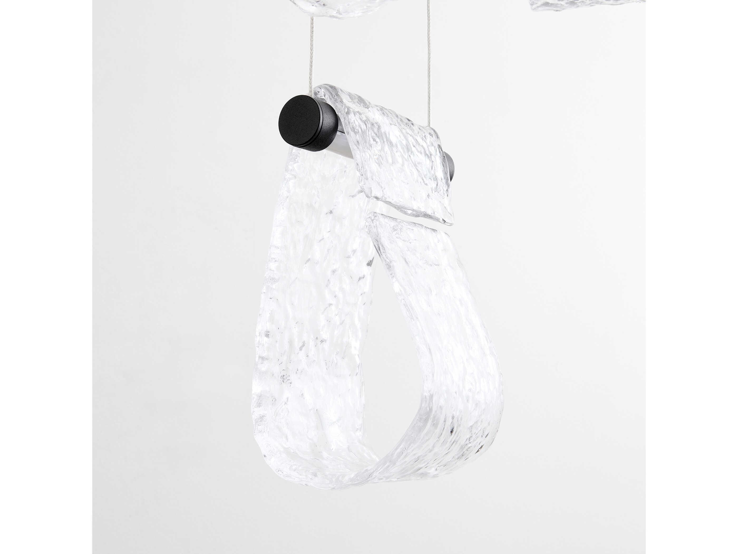 Oxygen by Quorum Veer 5-Light Black Pendant