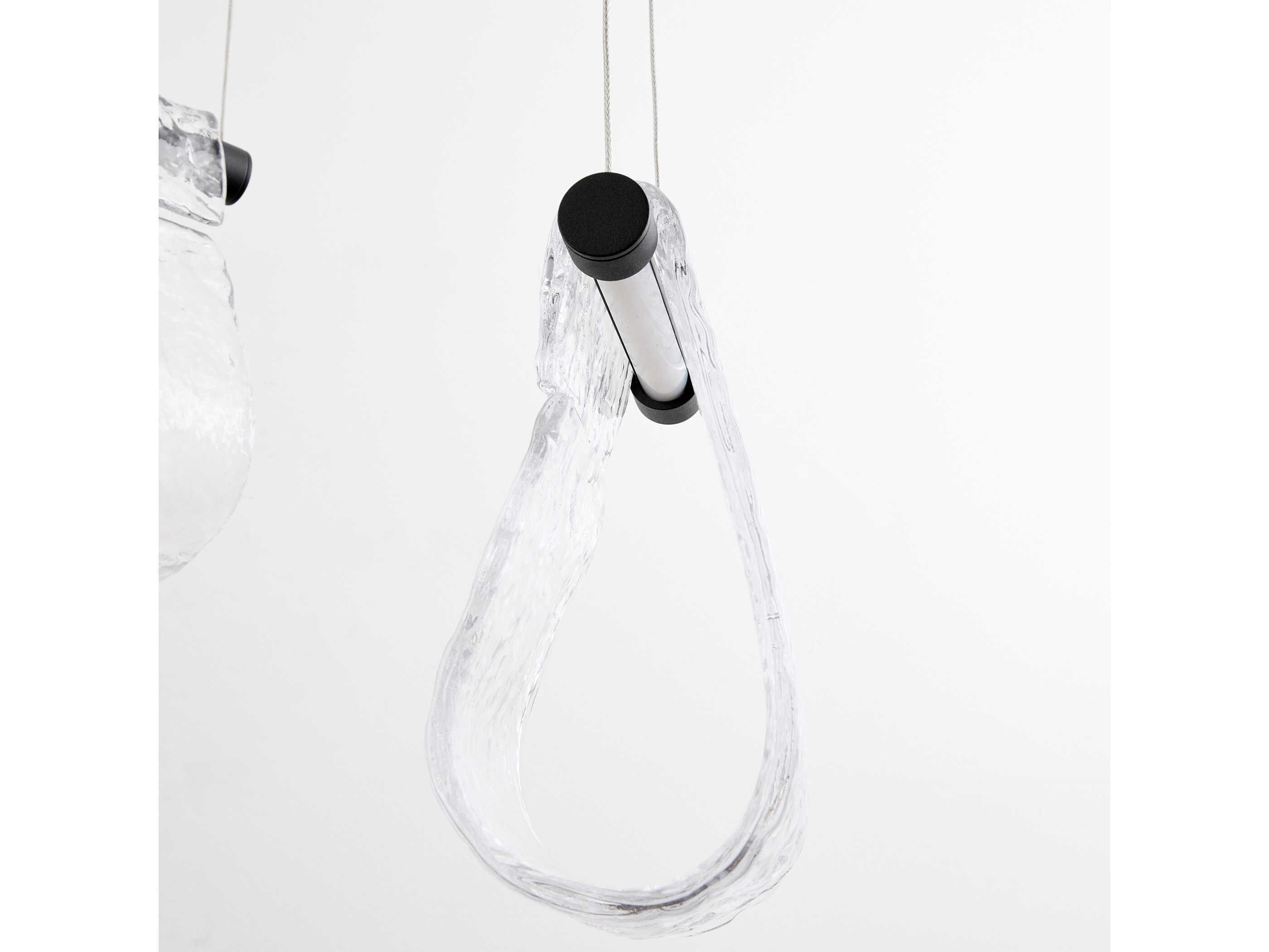 Oxygen by Quorum Veer 5-Light Black Pendant