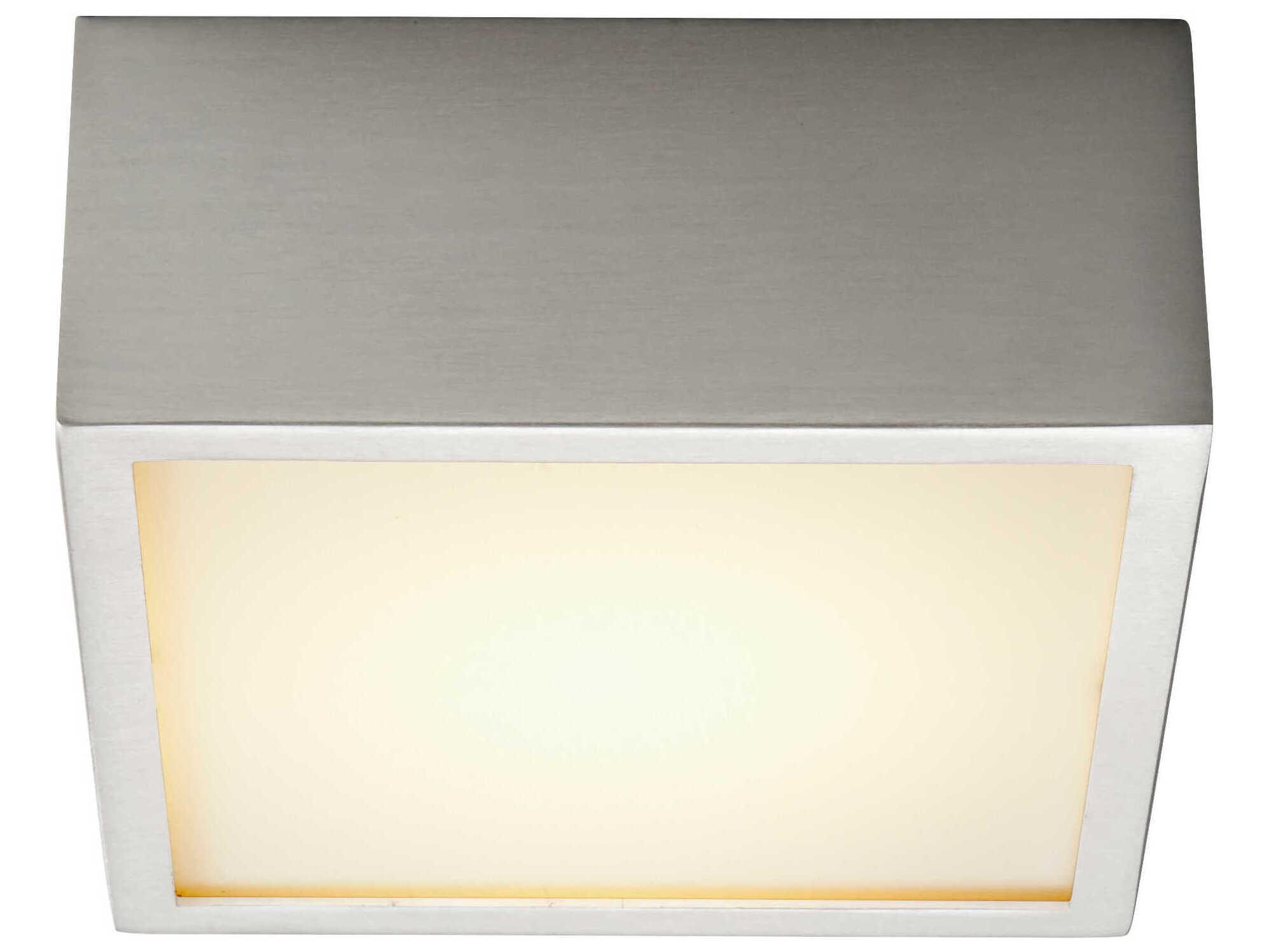 Oxygen by Quorum Pyxis 1-Light Satin Nickel Flush Mount