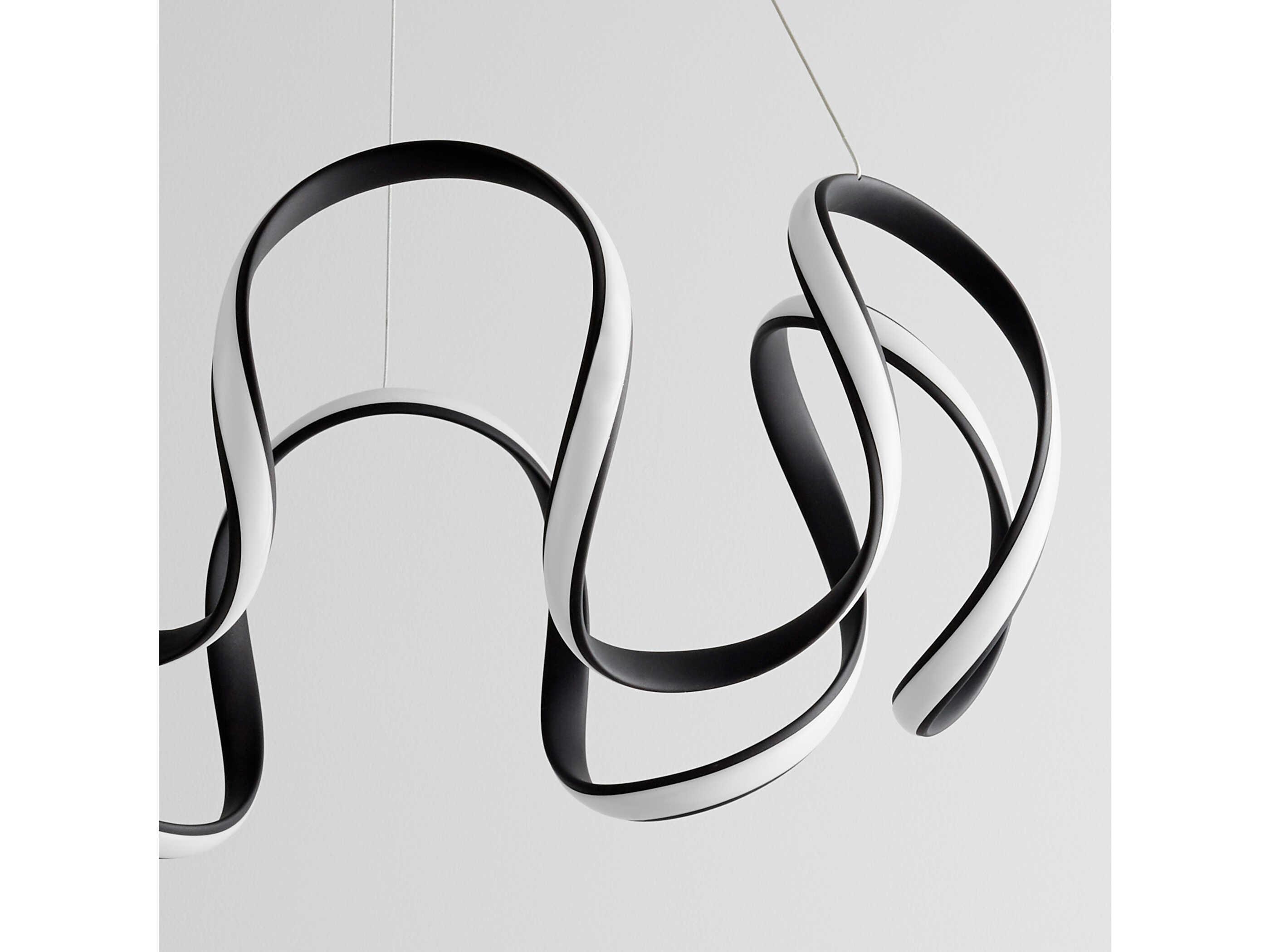 Oxygen by Quorum Cirro 1-Light Black Pendant