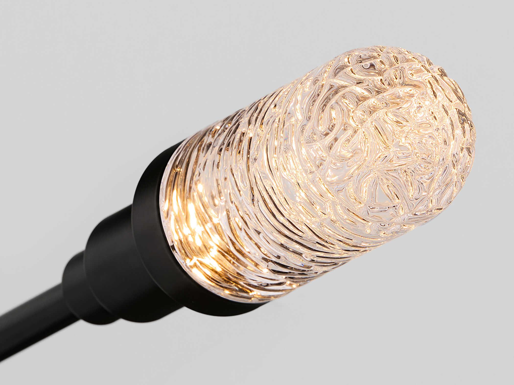 Oxygen by Quorum Sperano 6-Light Matte Black Chandelier