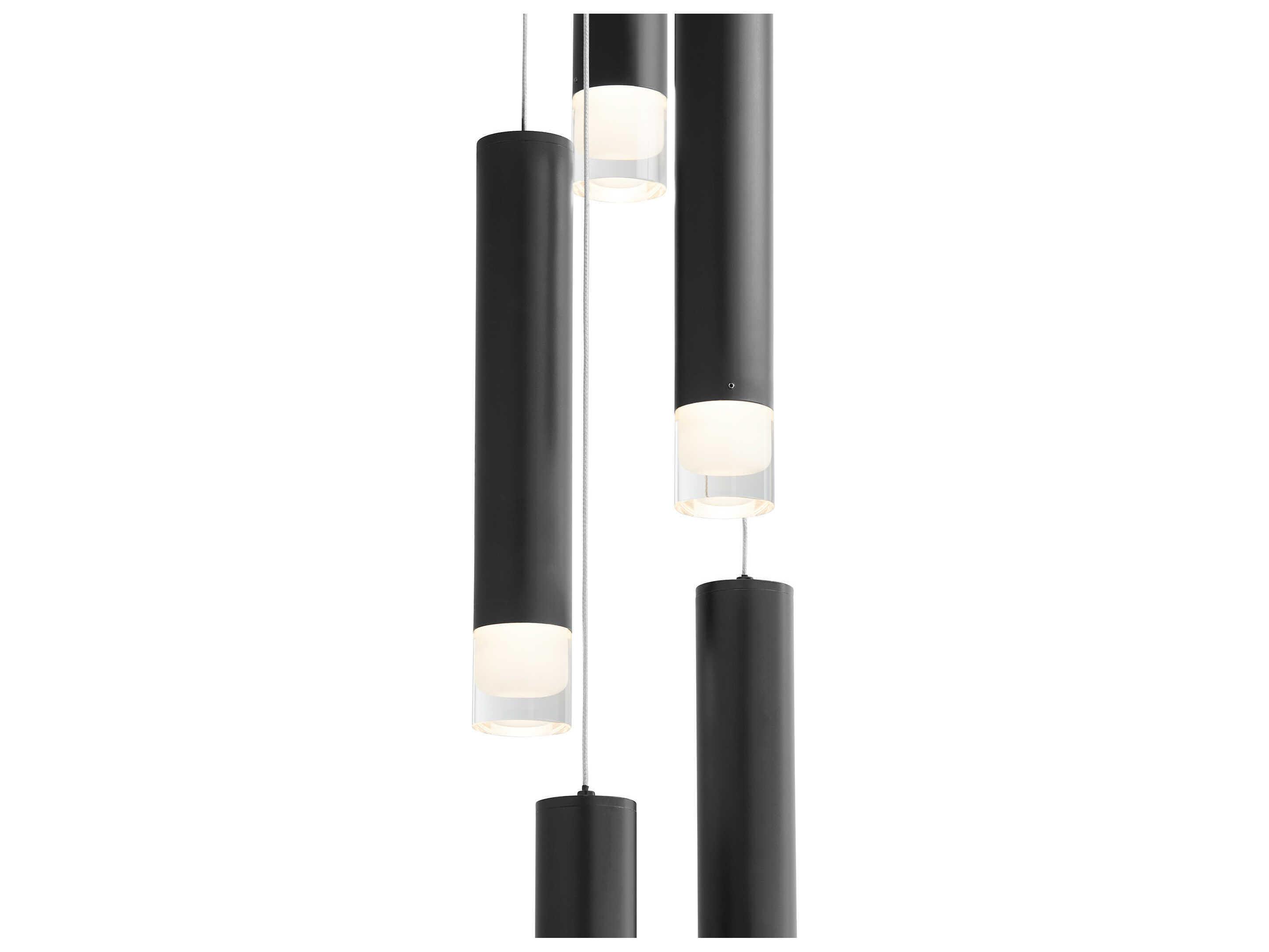 Oxygen by Quorum Alarum 5-Light Black Linear Mini Pendant