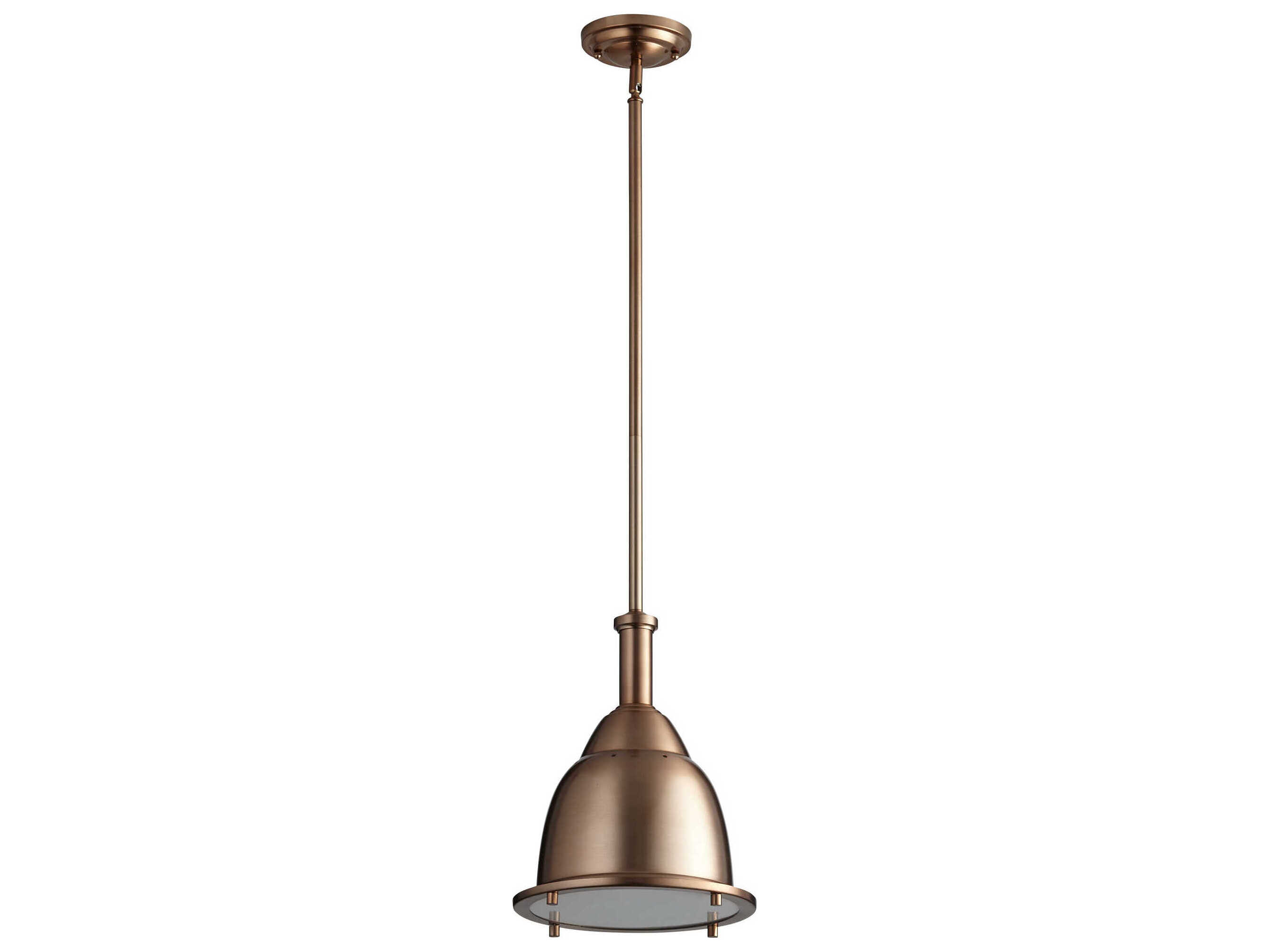 Oxygen by Quorum Ruvo 1-Light Satin Copper Mini Pendant