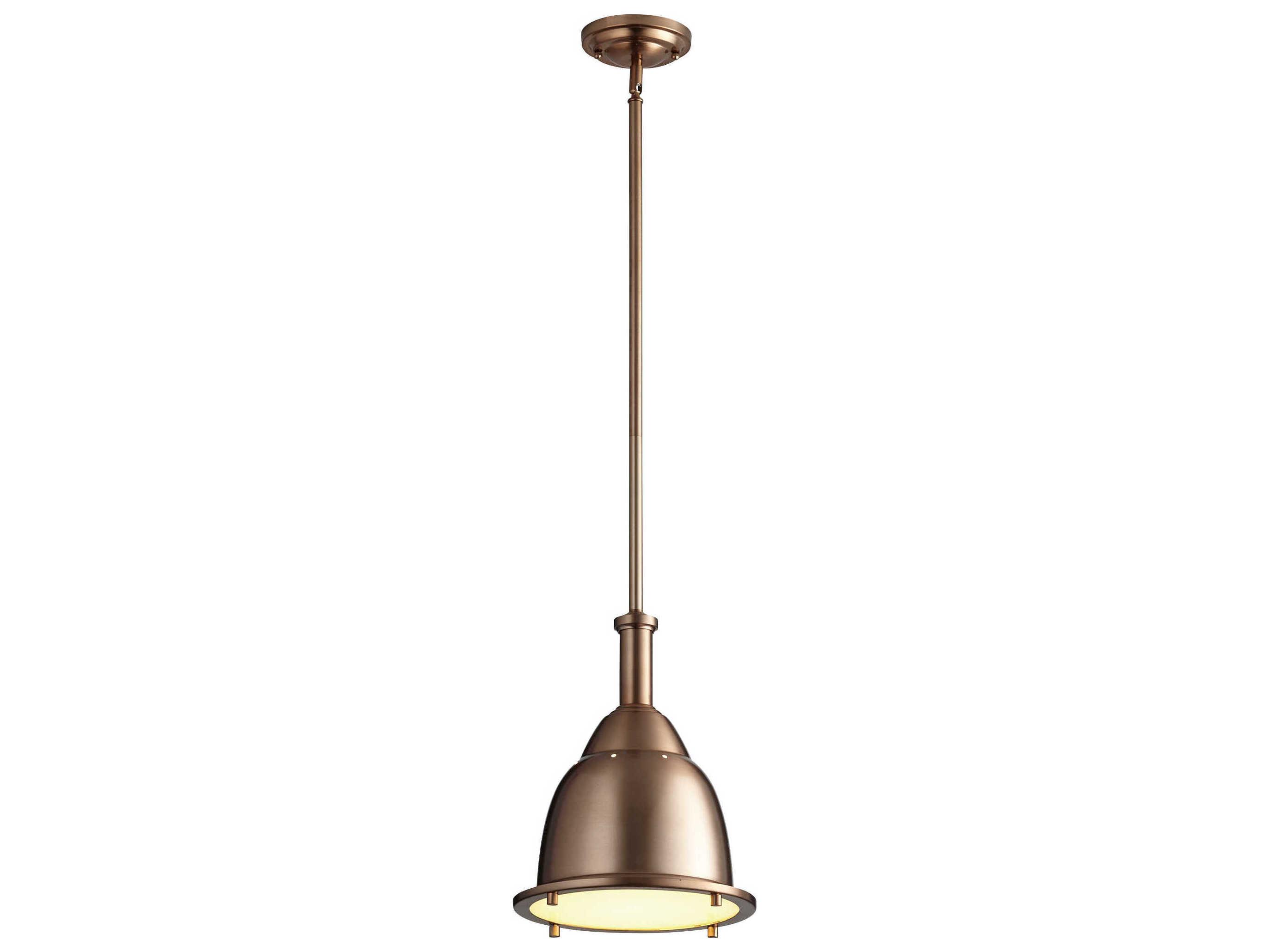 Oxygen by Quorum Ruvo 1-Light Satin Copper Mini Pendant