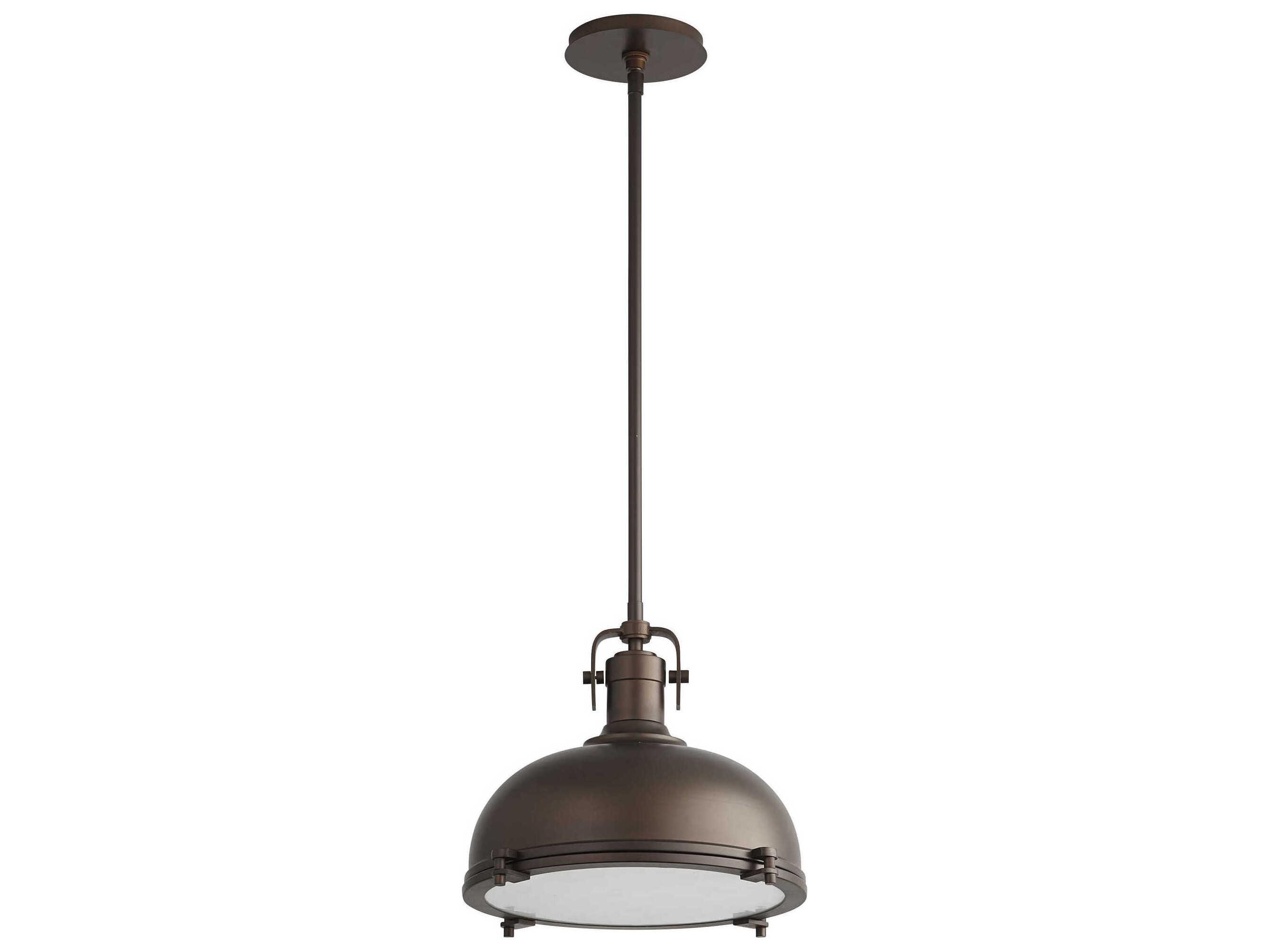 Oxygen by Quorum Vida 1-Light Oiled Bronze Dome Pendant