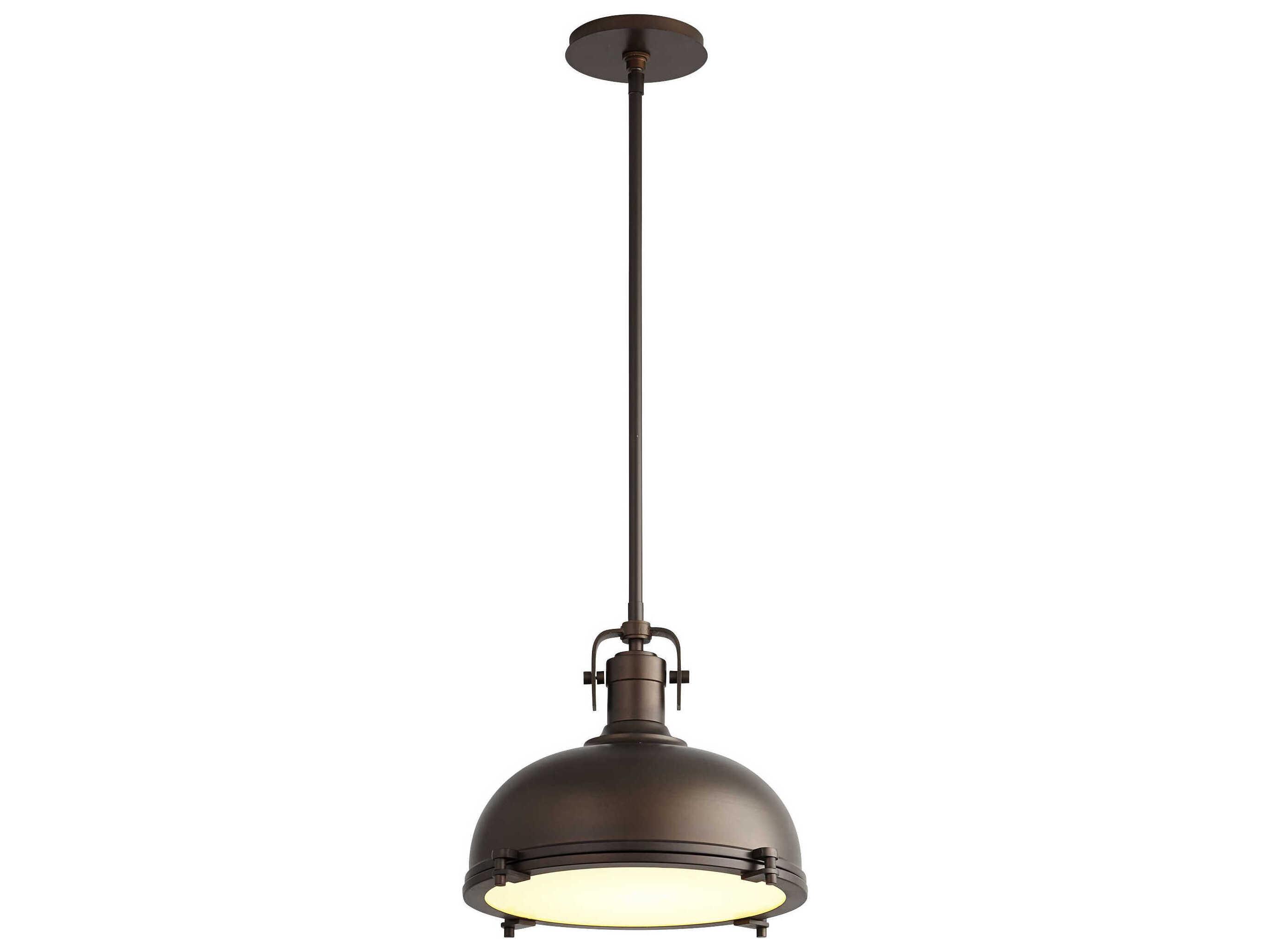 Oxygen by Quorum Vida 1-Light Oiled Bronze Dome Pendant