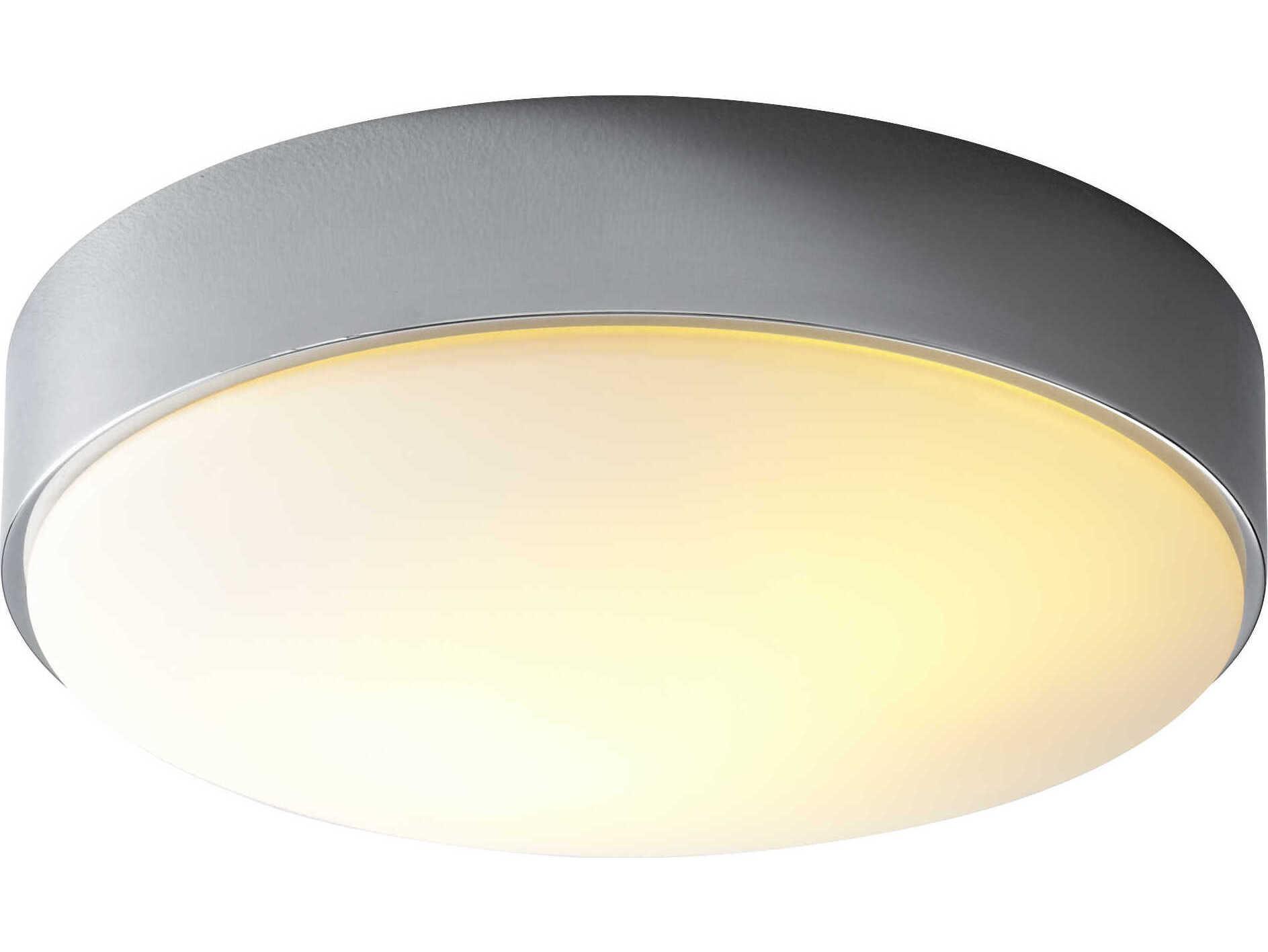 Oxygen by Quorum Journey 1-Light Polished Chrome Round Flush Mount