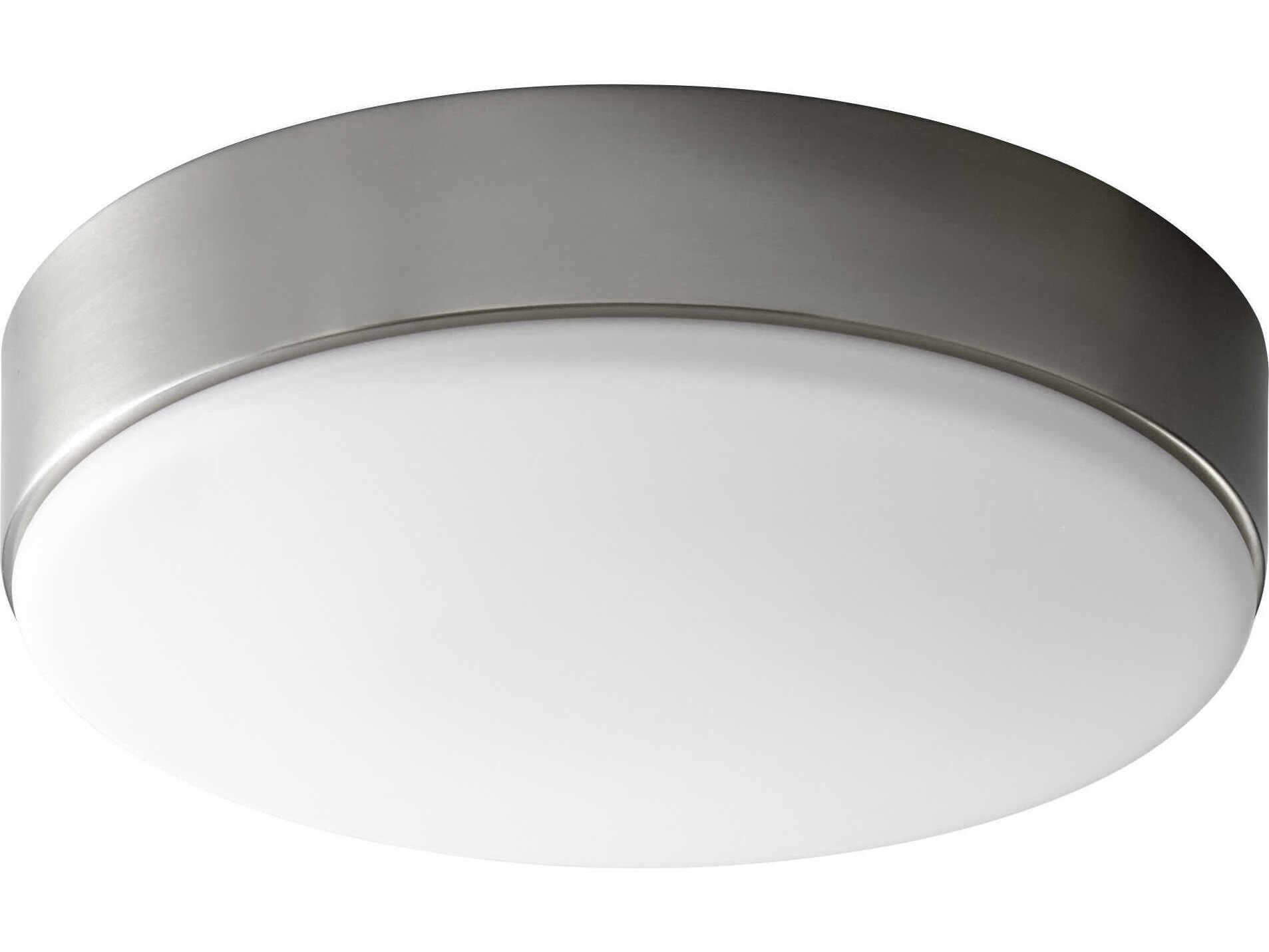 Oxygen by Quorum Journey 2-Light Satin Nickel Round Flush Mount