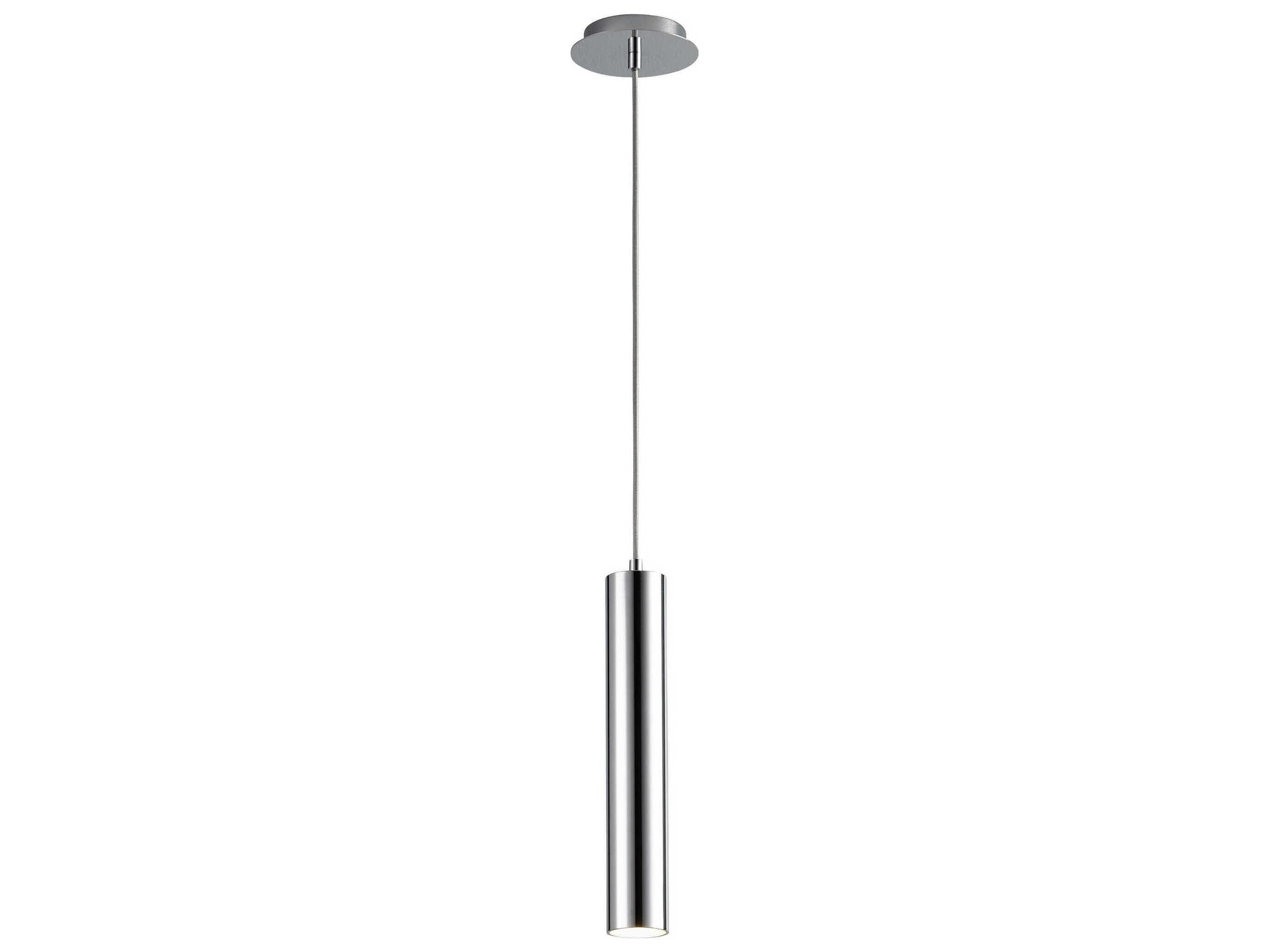 Oxygen by Quorum Idol 1-Light Polished Chrome Cylinder Mini Pendant