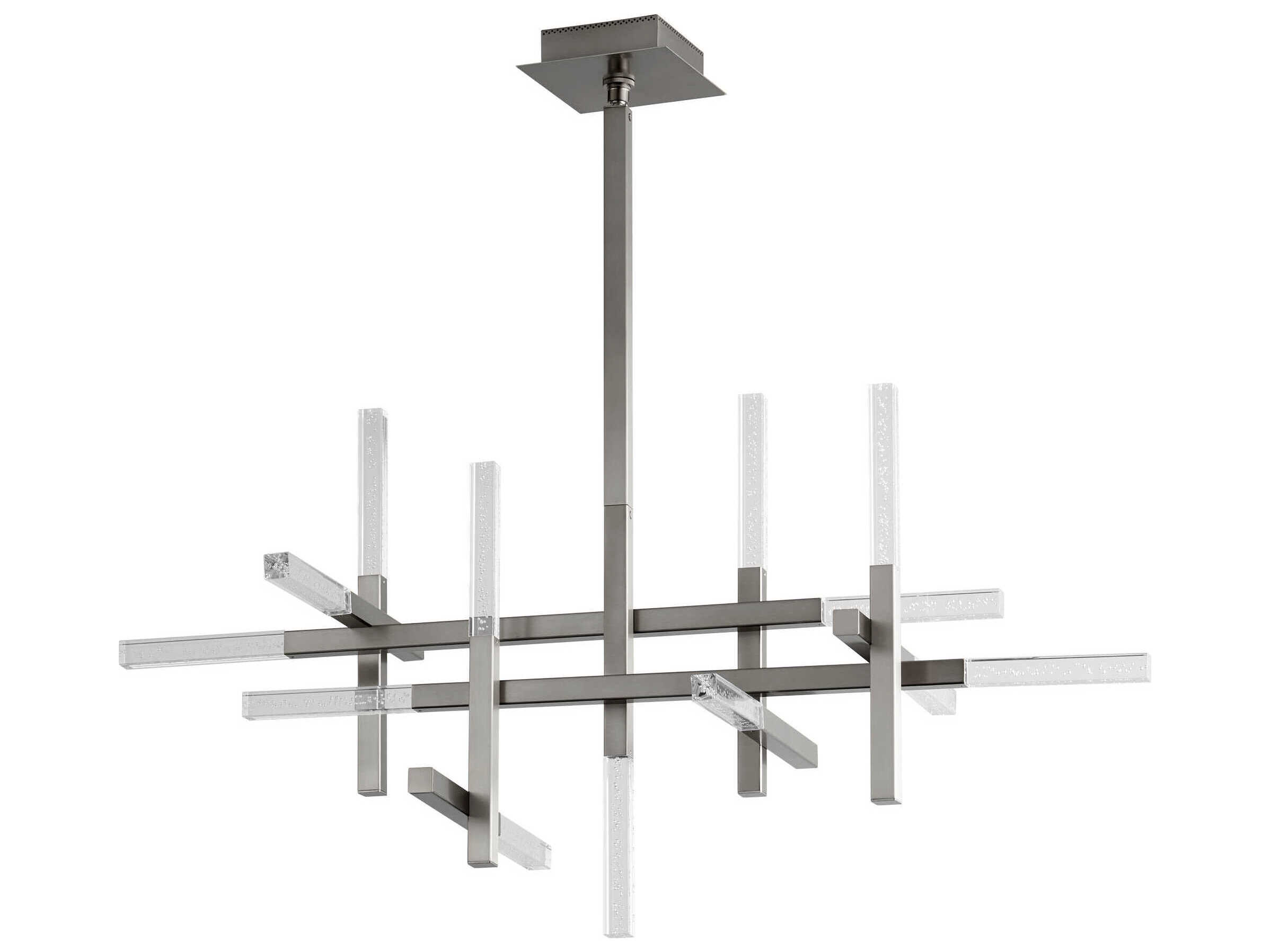 Oxygen by Quorum Atlantis 13-Light Satin Nickel Linear Chandelier