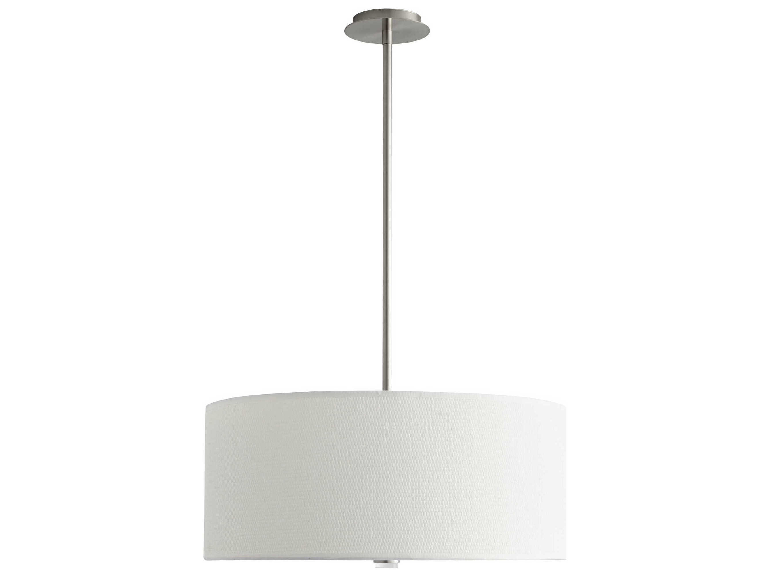 Oxygen by Quorum Echo 3-Light Satin Nickel Pendant