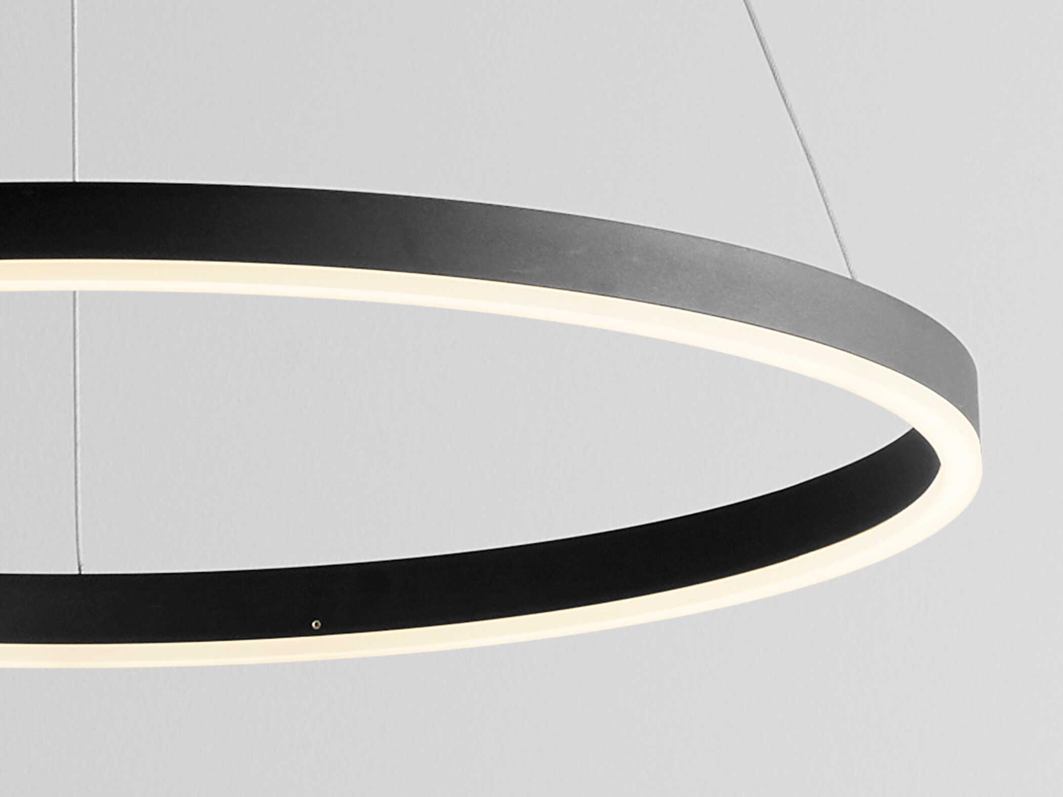 Oxygen by Quorum Circulo 1-Light Black Pendant