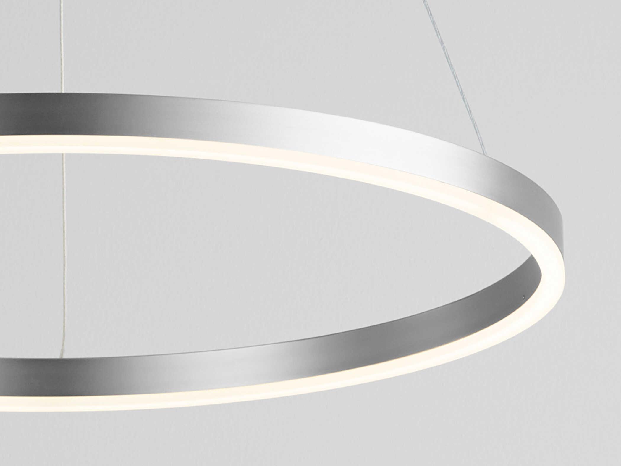 Oxygen by Quorum Circulo 1-Light Satin Nickel Pendant