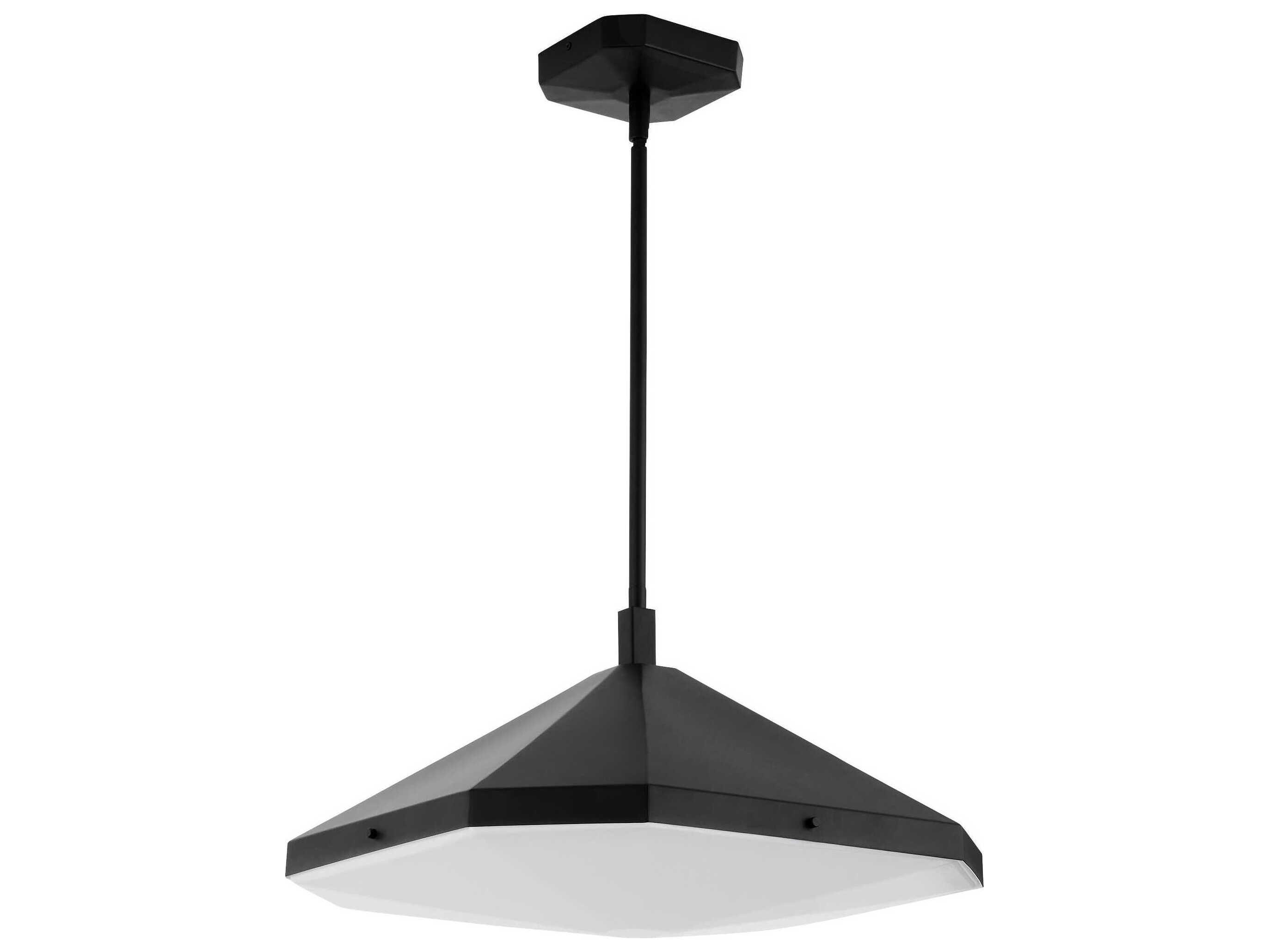 Oxygen by Quorum Tempe Black Geometric Pendant