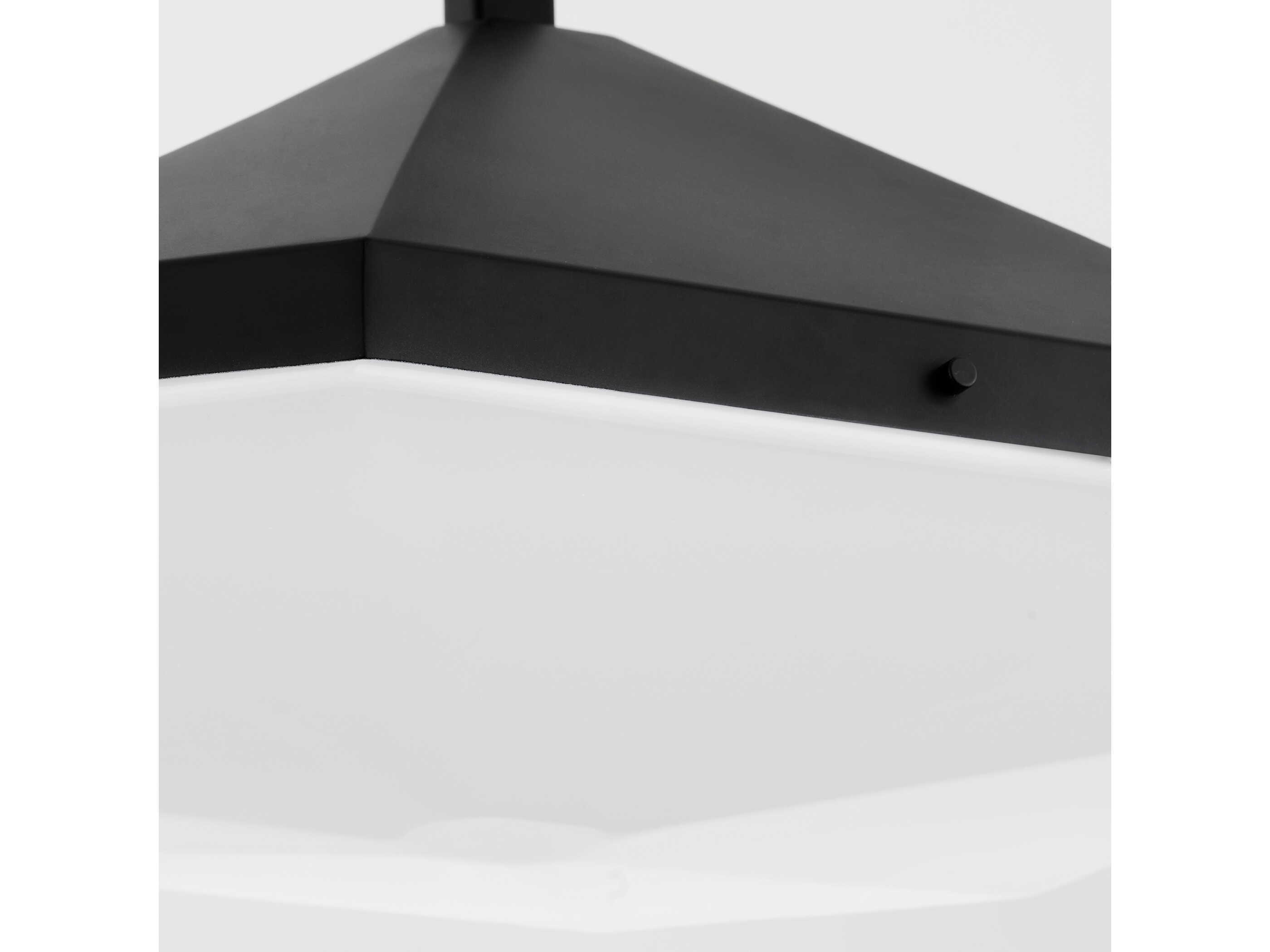 Oxygen by Quorum Tempe Black Geometric Pendant