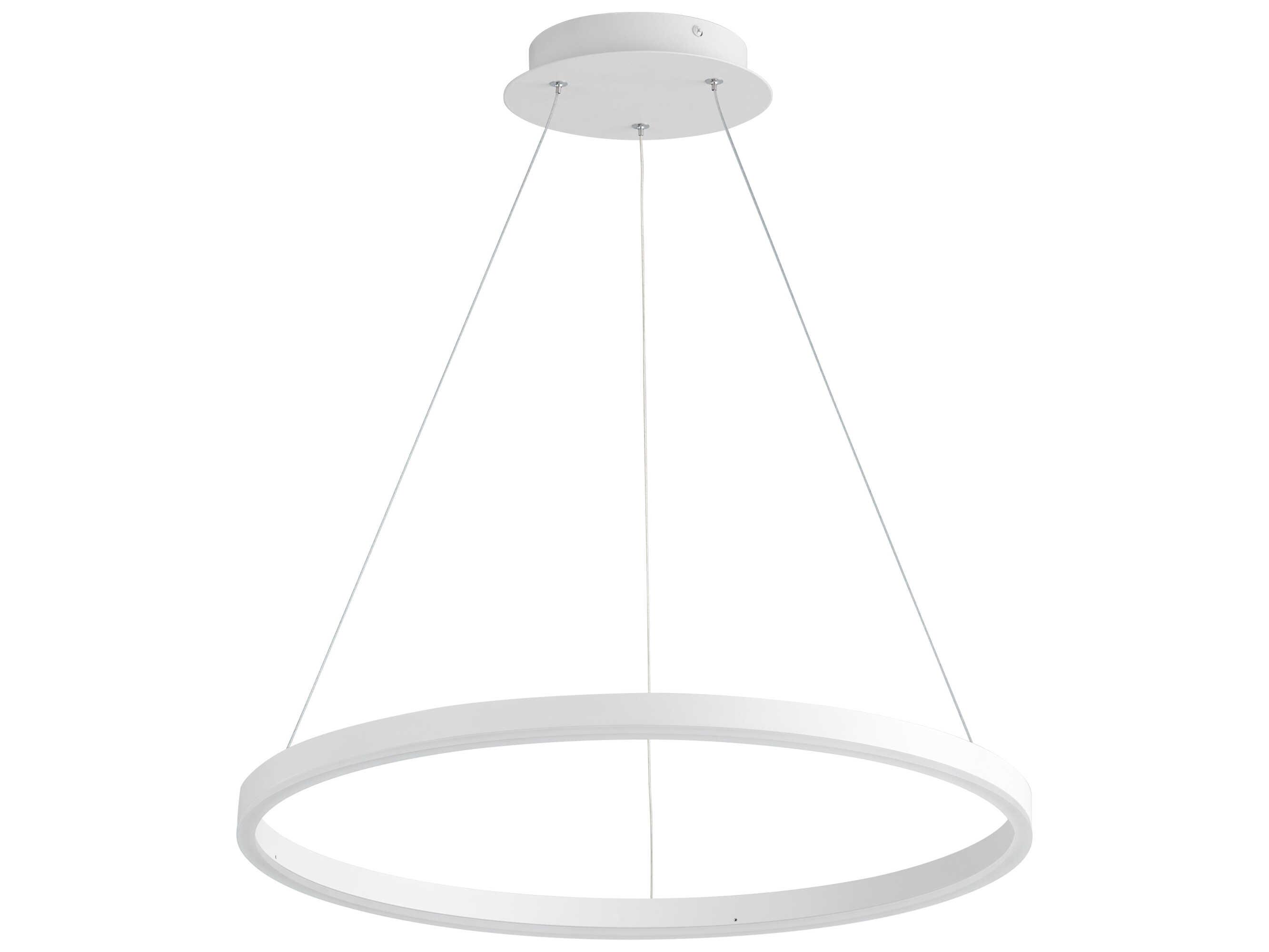 Oxygen by Quorum Circulo 1-Light White Pendant