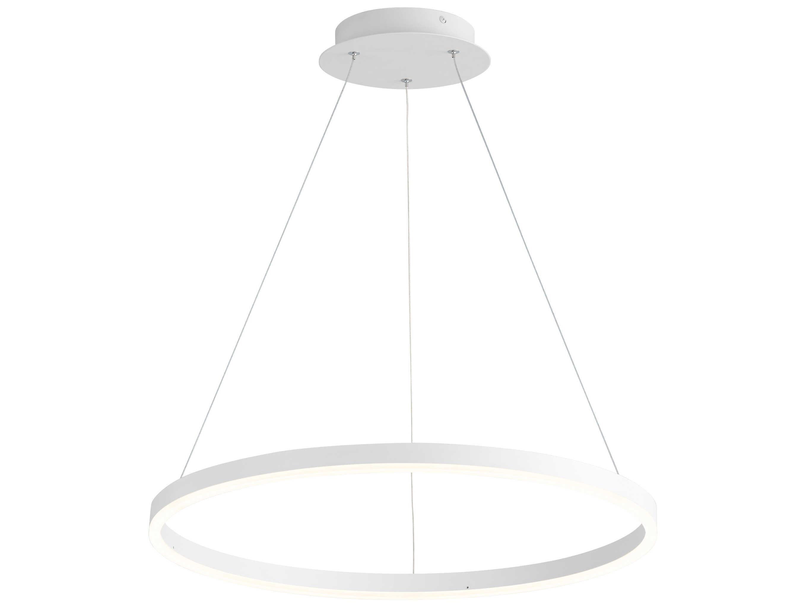 Oxygen by Quorum Circulo 1-Light White Pendant