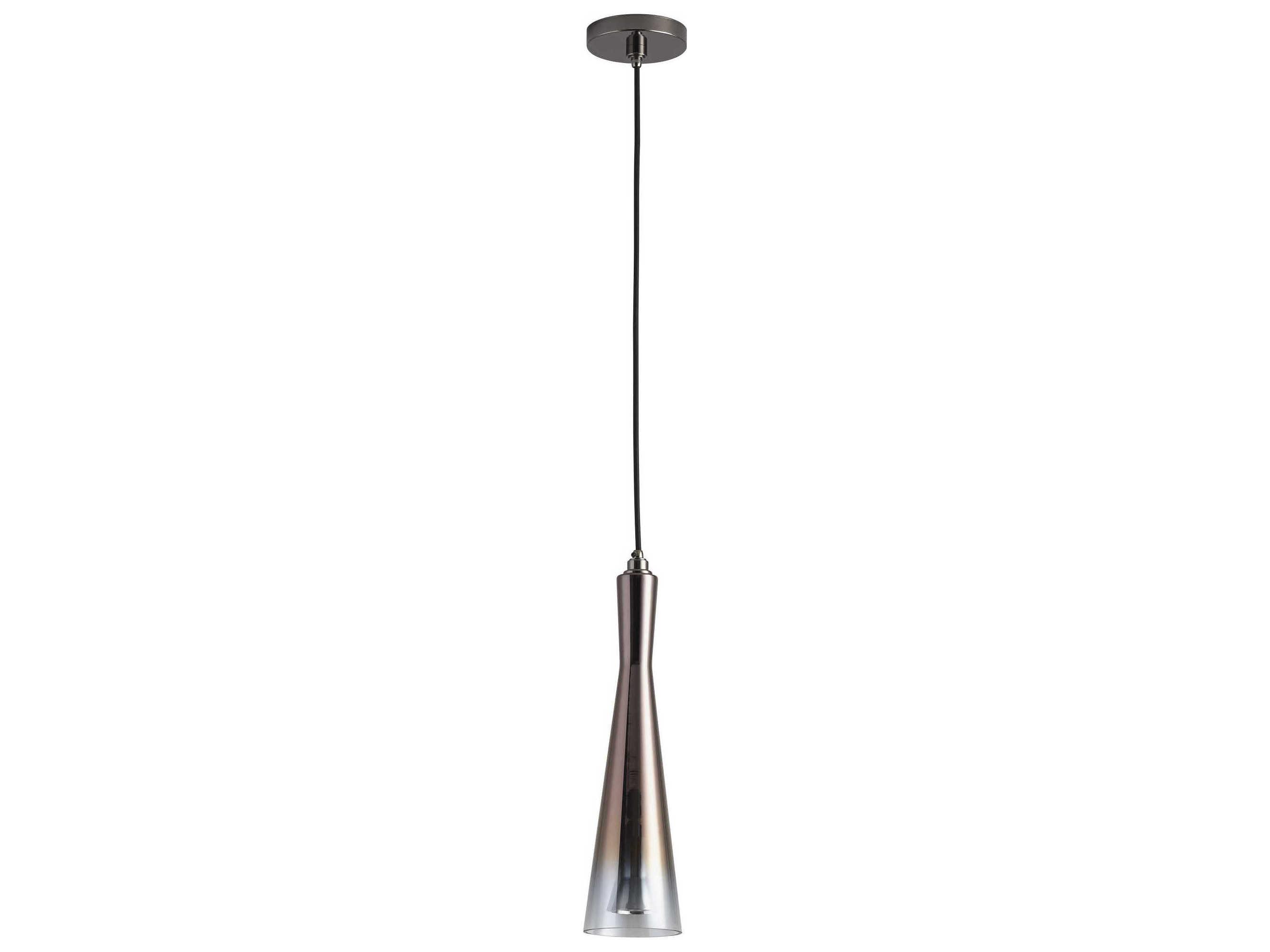 Oxygen by Quorum Cornet 1-Light Coffee Ombre Brown Mini Pendant