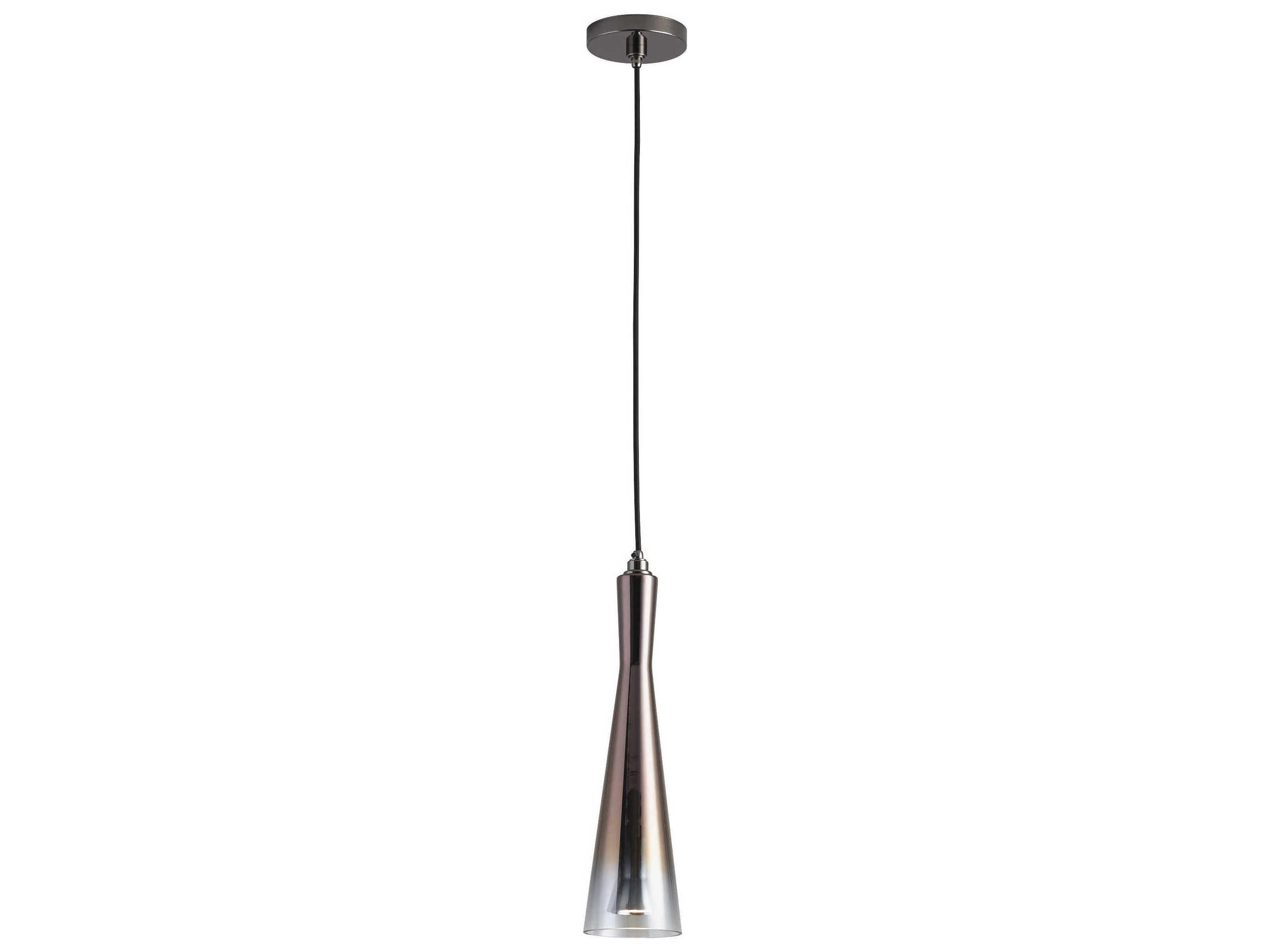 Oxygen by Quorum Cornet 1-Light Coffee Ombre Brown Mini Pendant