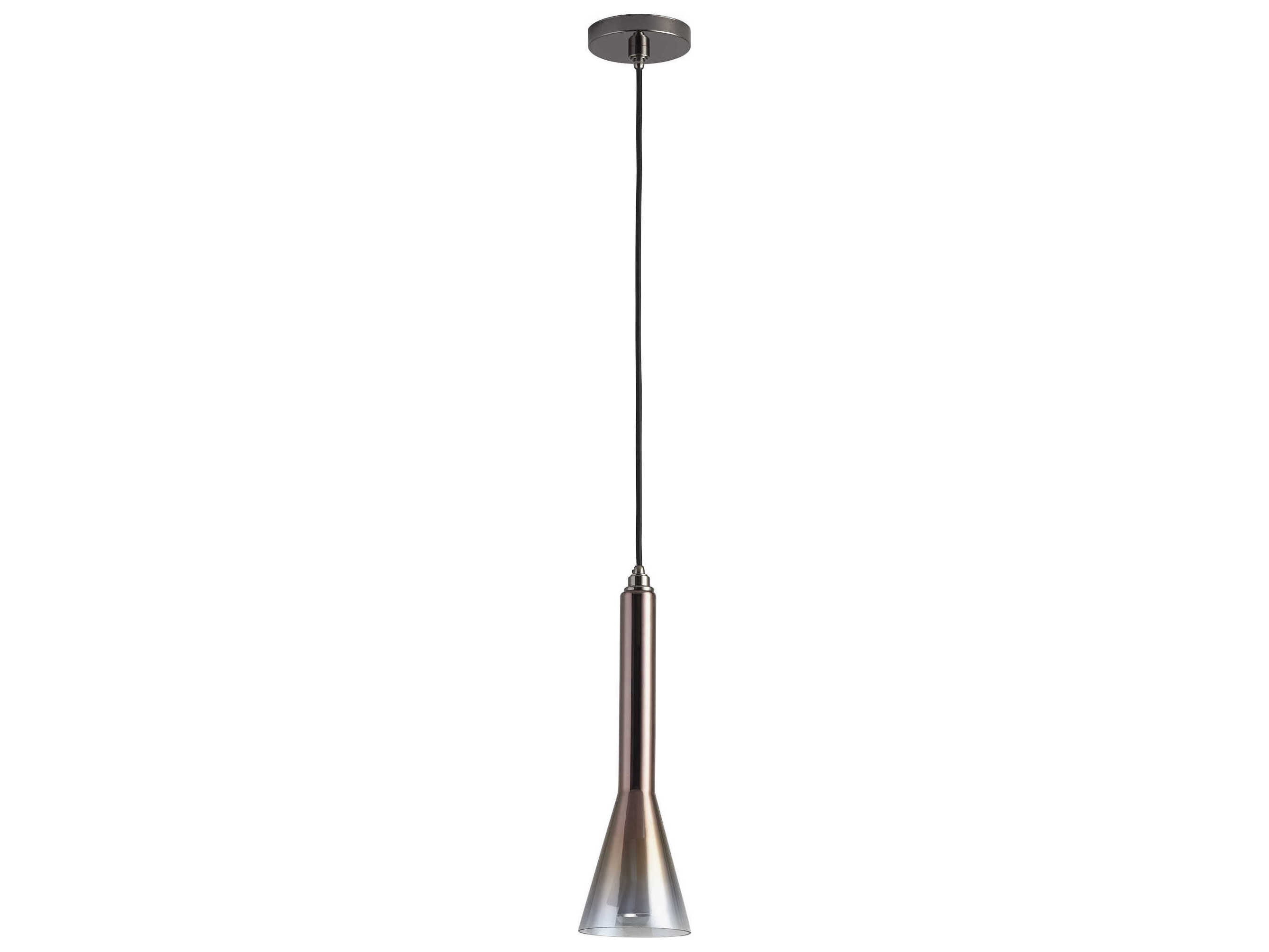 Oxygen by Quorum Liberty 1-Light Gunmetal Coffee Ombre Mini Pendant
