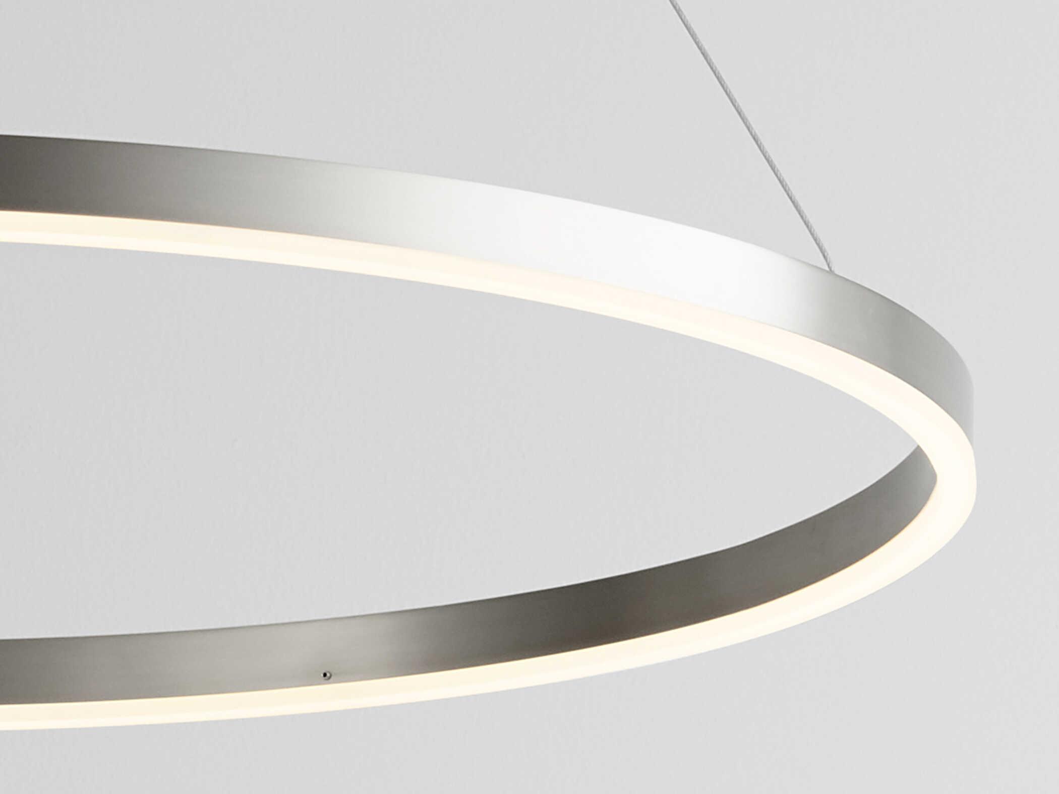 Oxygen by Quorum Circulo 1-Light Satin Nickel Pendant