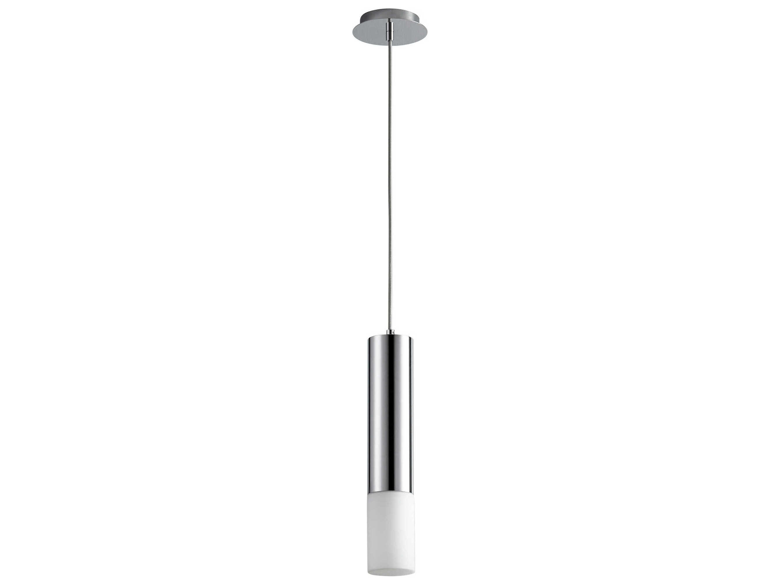 Oxygen by Quorum Opus 1-Light Polished Chrome Cylinder Mini Pendant