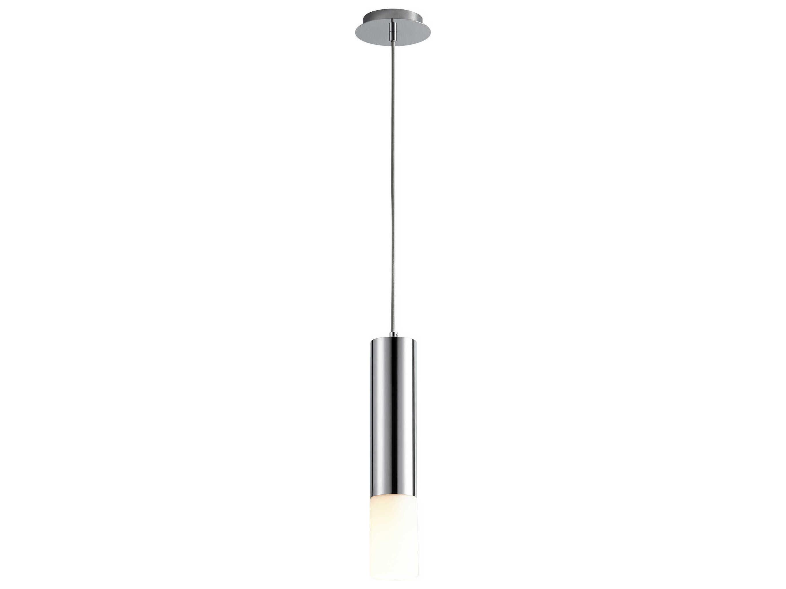 Oxygen by Quorum Opus 1-Light Polished Chrome Cylinder Mini Pendant