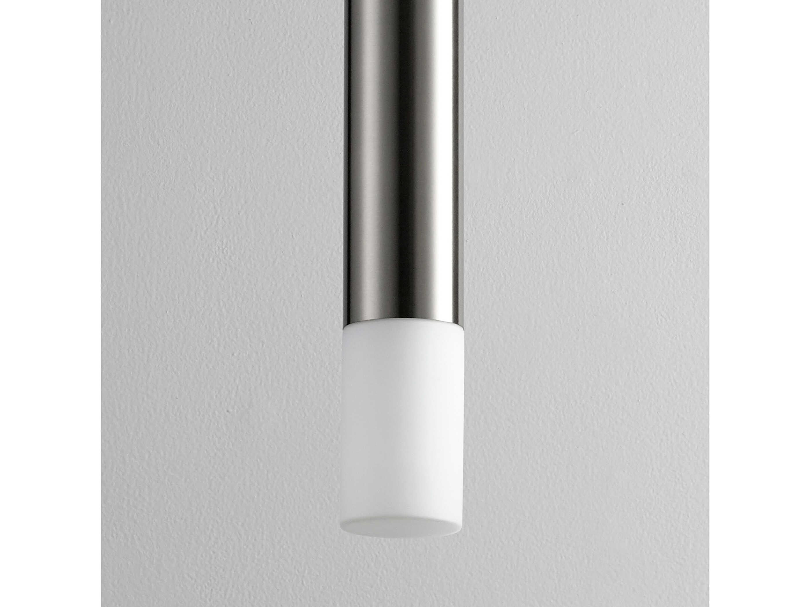 Oxygen by Quorum Opus 1-Light Satin Nickel Cylinder Mini Pendant