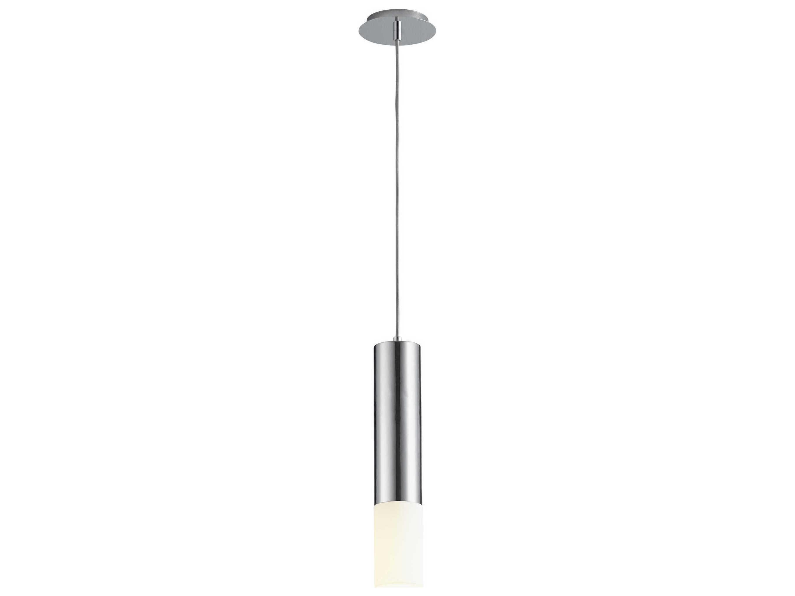 Oxygen by Quorum Opus 1-Light Polished Chrome Cylinder Mini Pendant