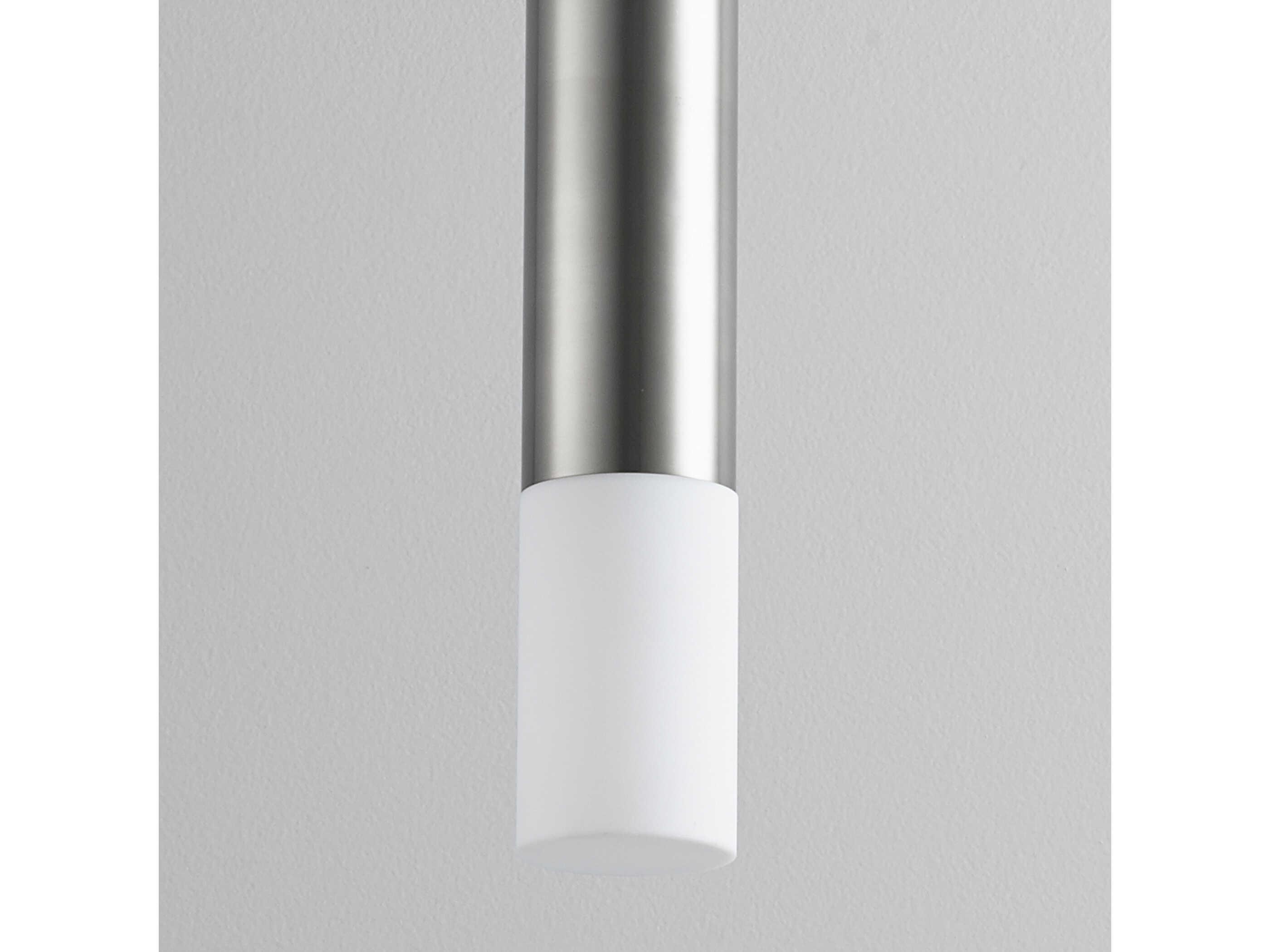 Oxygen by Quorum Opus 1-Light Satin Nickel Cylinder Mini Pendant