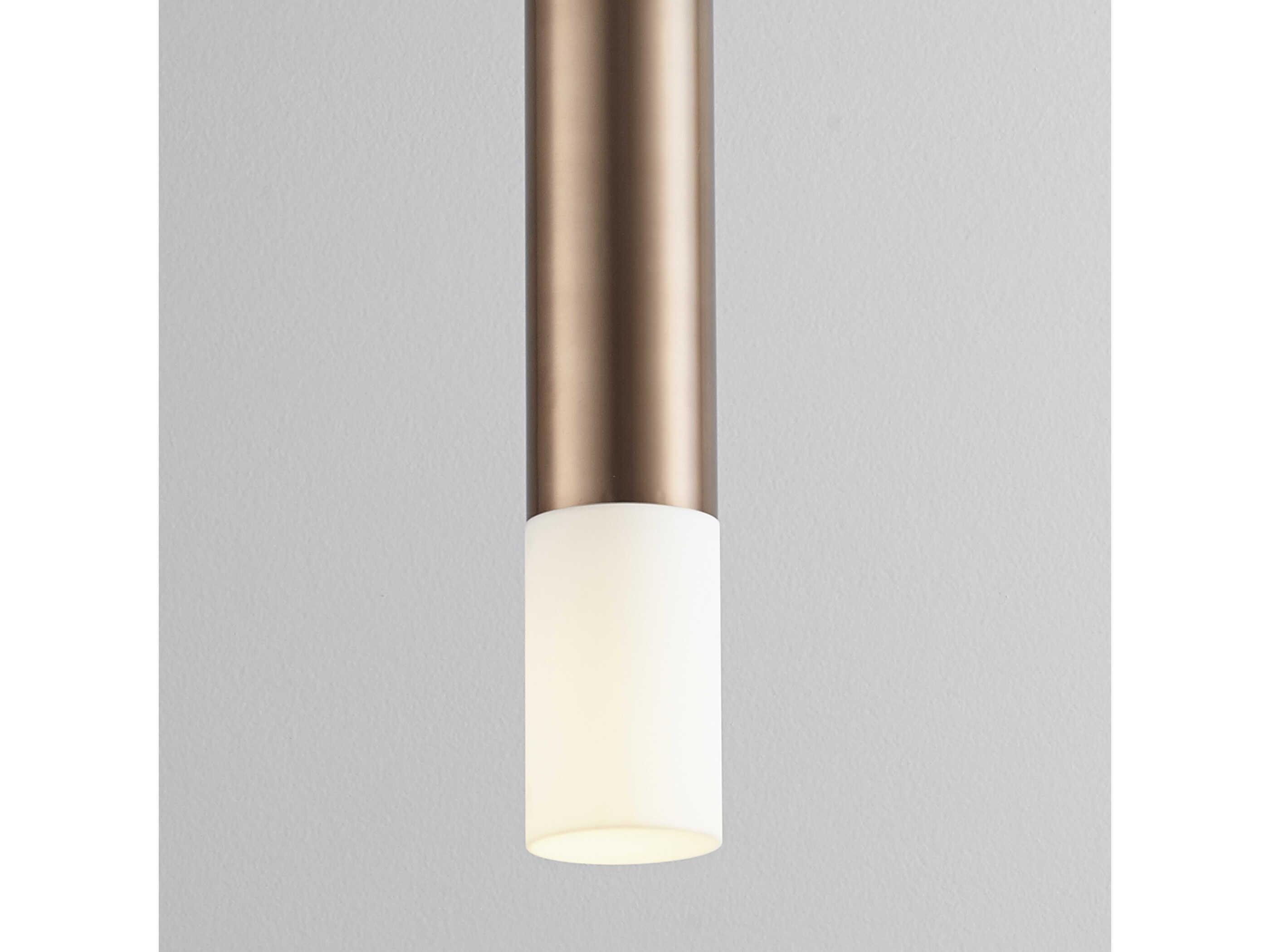 Oxygen by Quorum Opus 1-Light Satin Copper Cylinder Mini Pendant