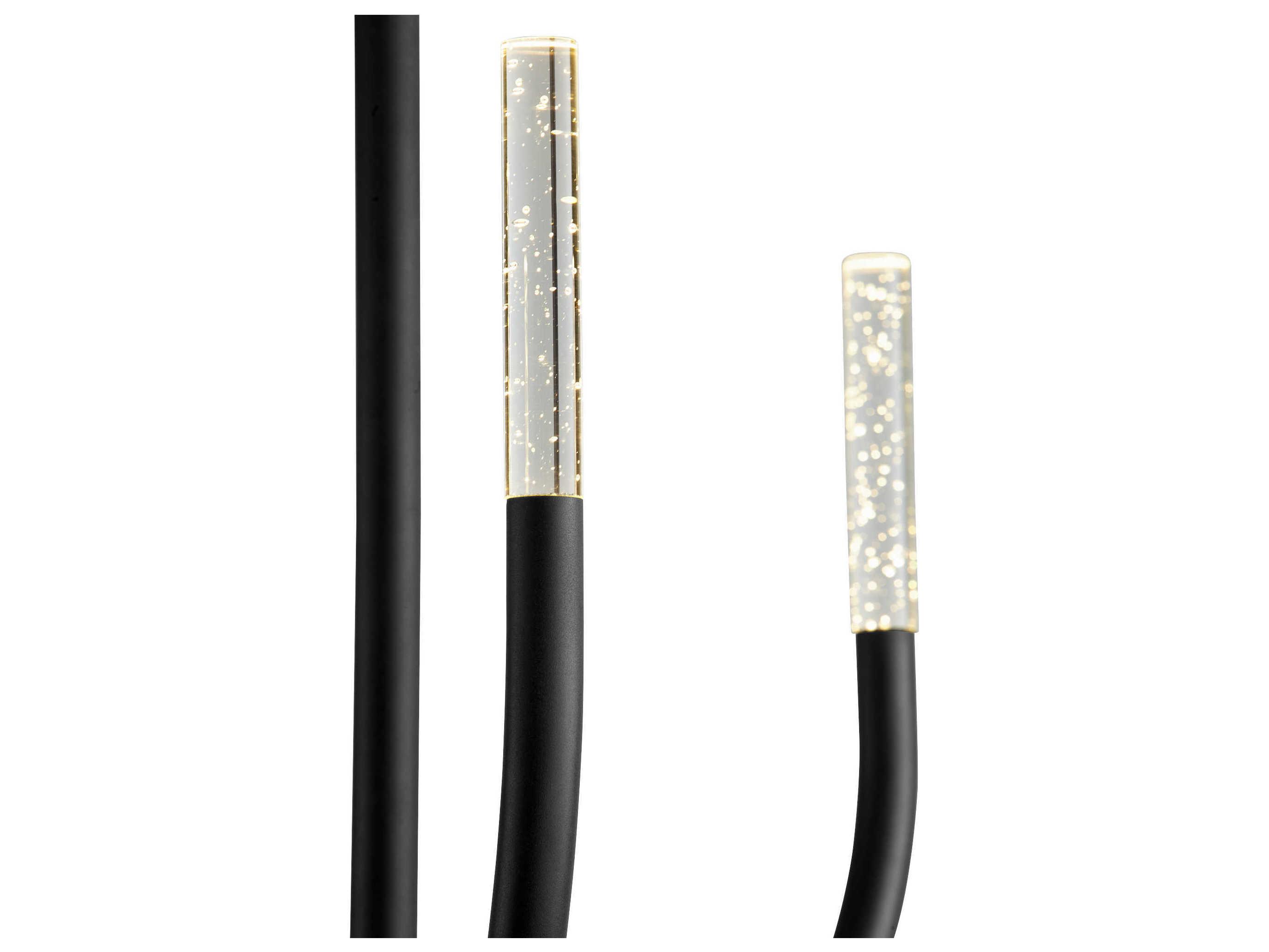 Oxygen by Quorum Presto 6-Light Black Linear Chandelier