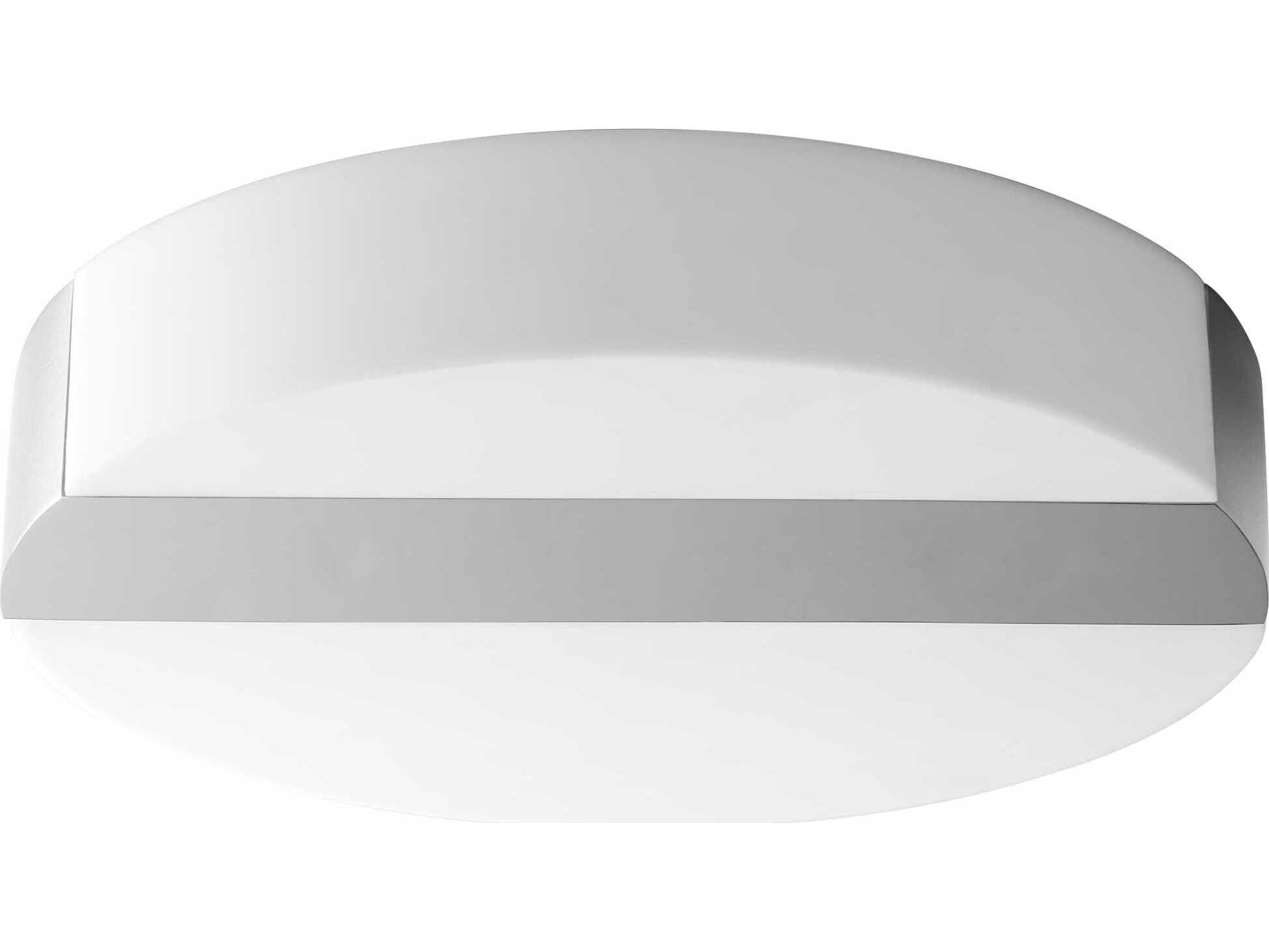 Oxygen by Quorum Aurora 1-Light Polished Nickel Round Flush Mount