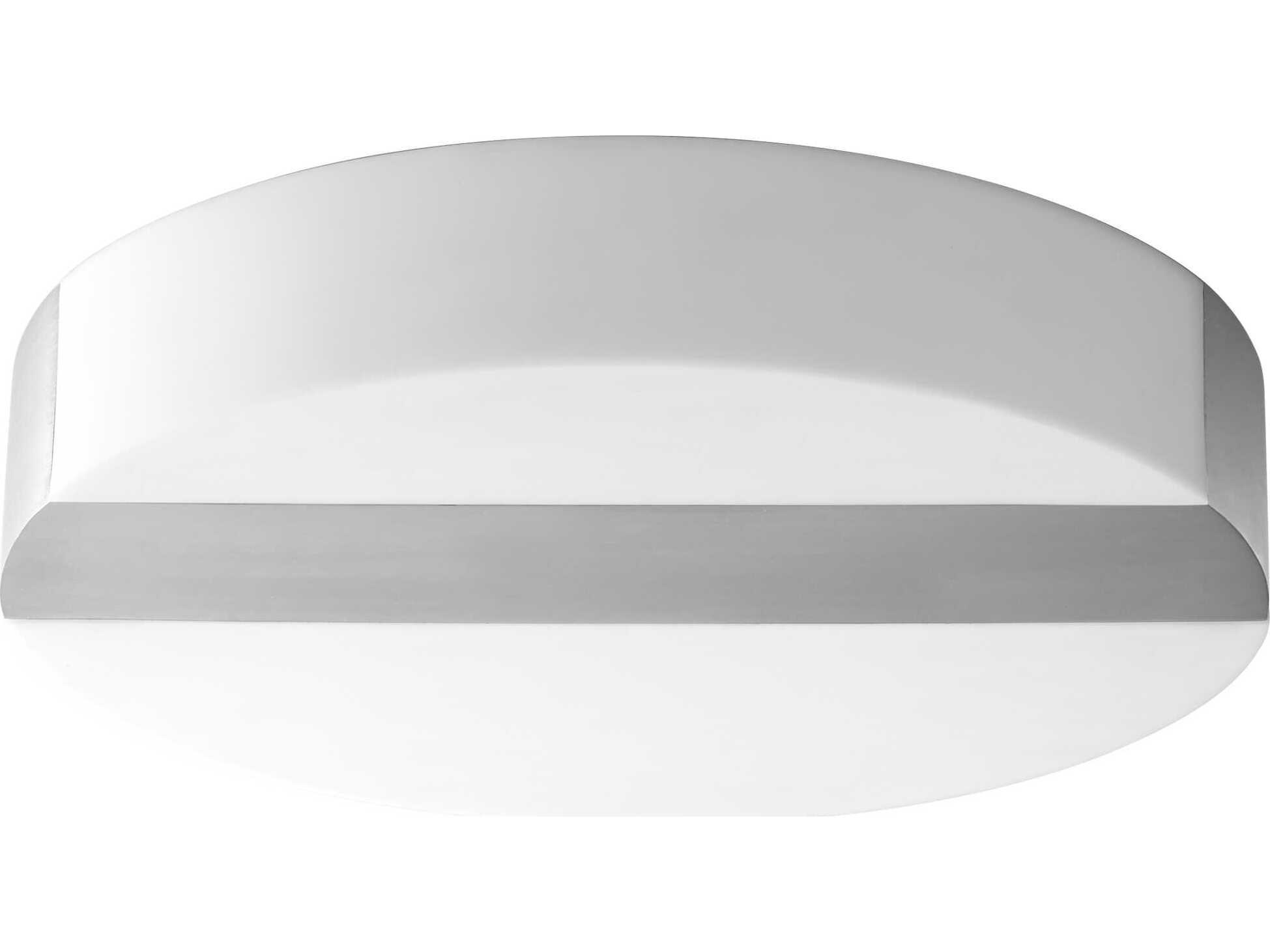 Oxygen by Quorum Aurora 1-Light Satin Nickel Round Flush Mount