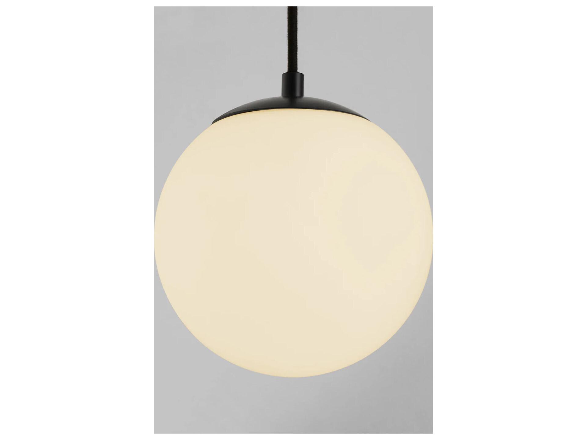 Oxygen by Quorum Luna 1-Light Black Globe Mini Pendant