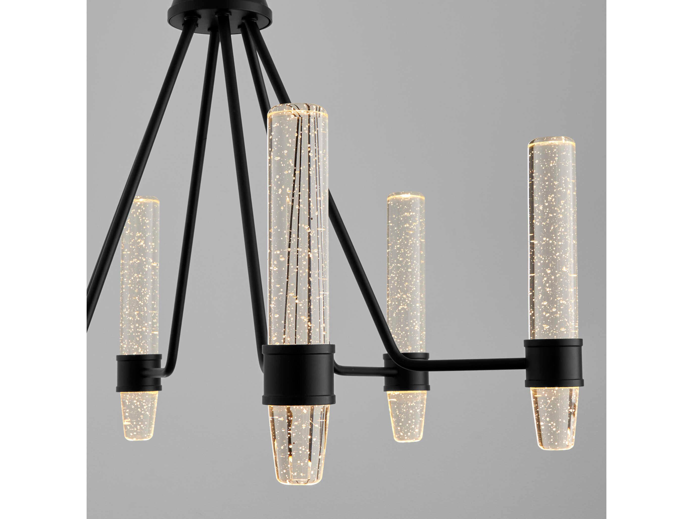 Oxygen by Quorum Ethos 6-Light Black Chandelier
