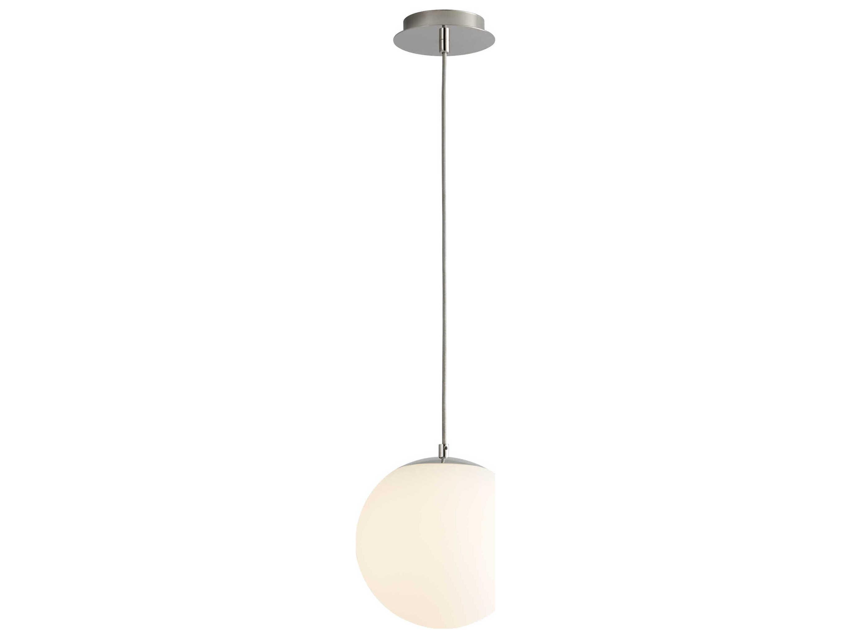 Oxygen by Quorum Luna 1-Light Polished Nickel Globe Mini Pendant