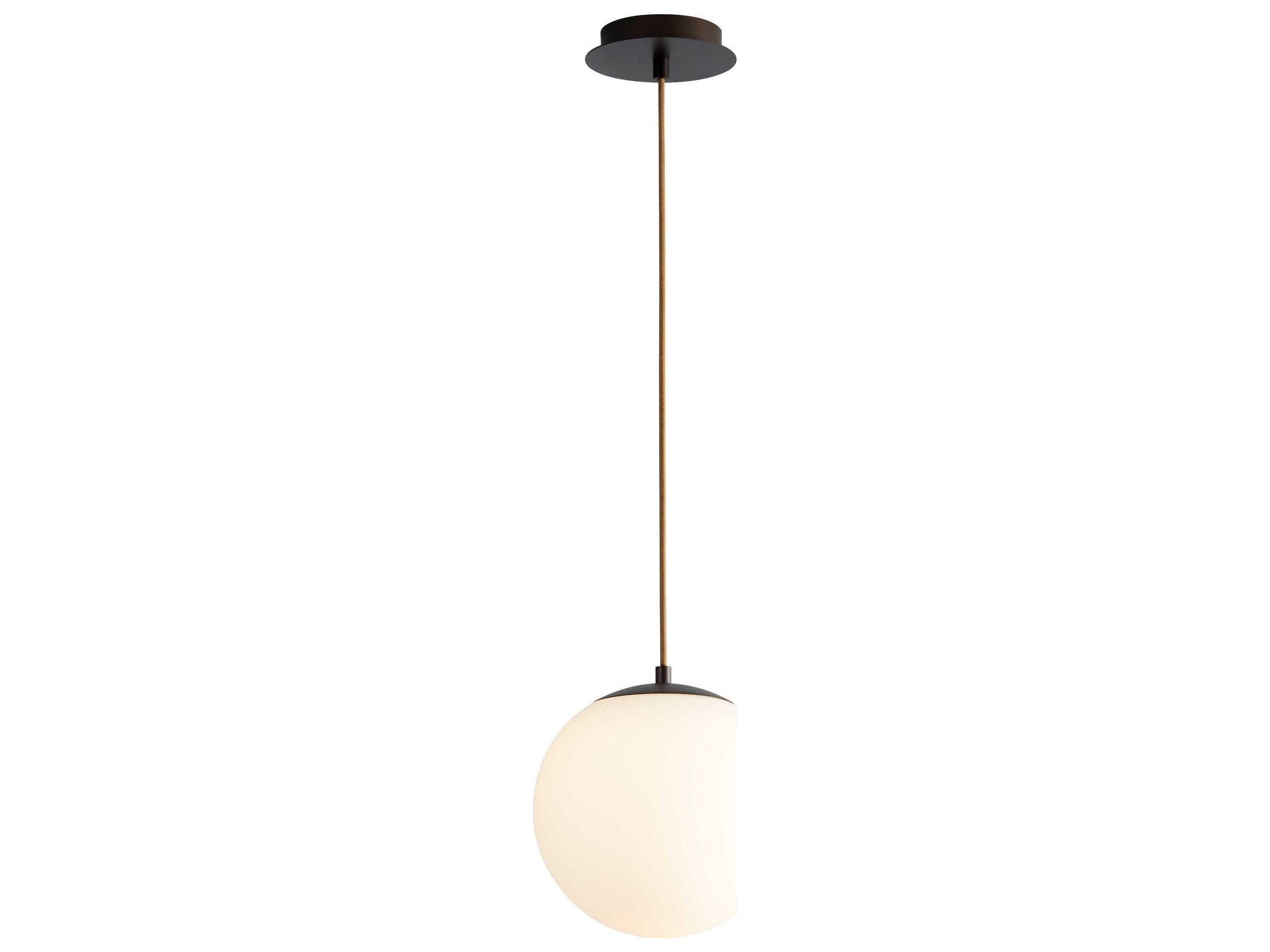 Oxygen by Quorum Luna 1-Light Oiled Bronze Globe Mini Pendant