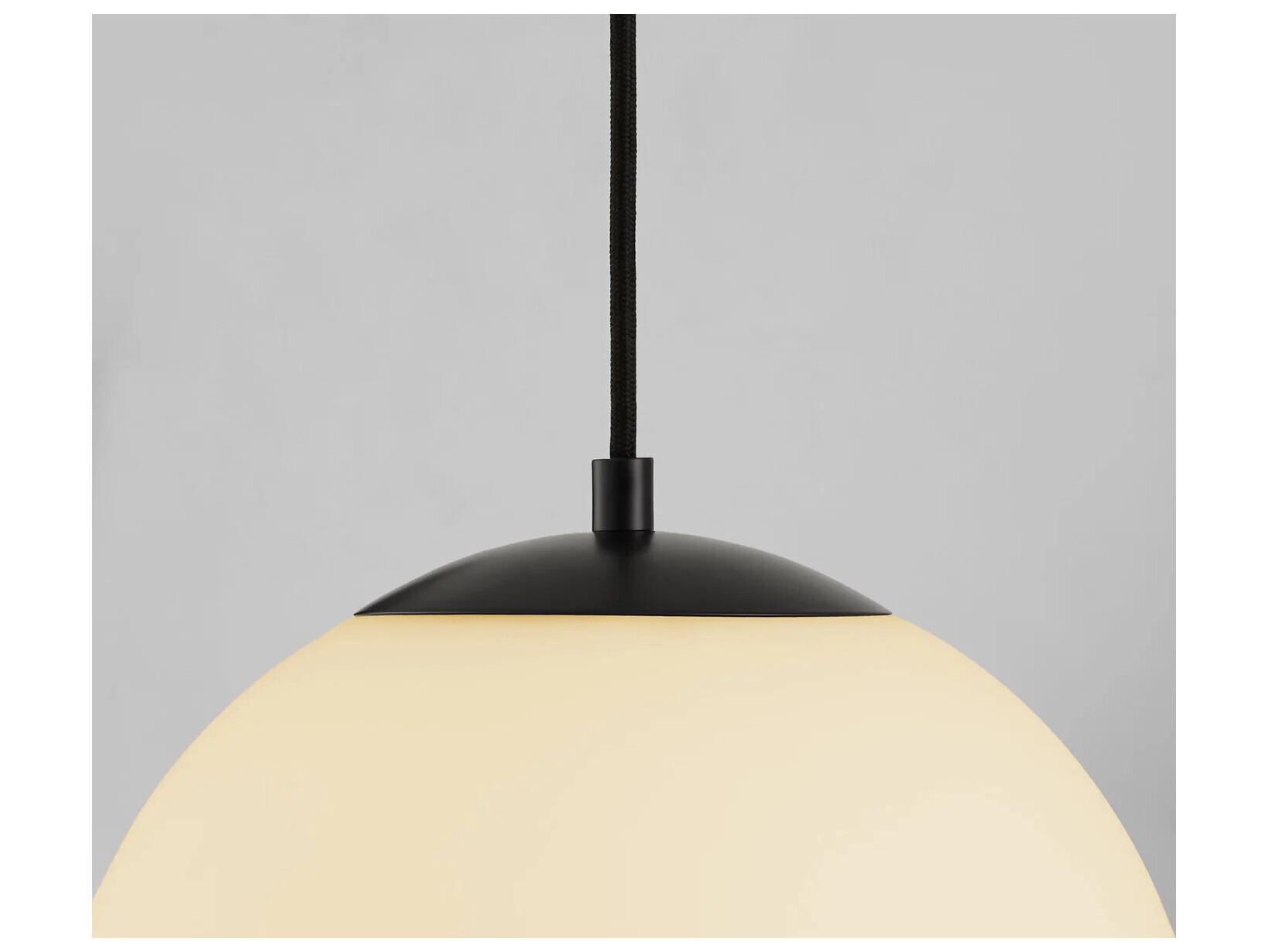 Oxygen by Quorum Luna 1-Light Black Globe Pendant