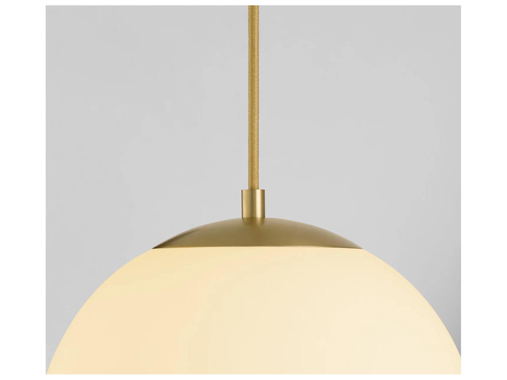 Oxygen by Quorum Luna 1-Light Aged Brass Globe Pendant