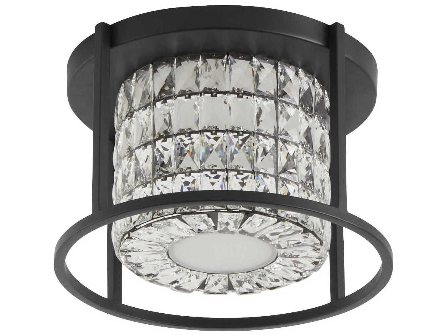 Oxygen by Quorum Elan Black Flush Mount