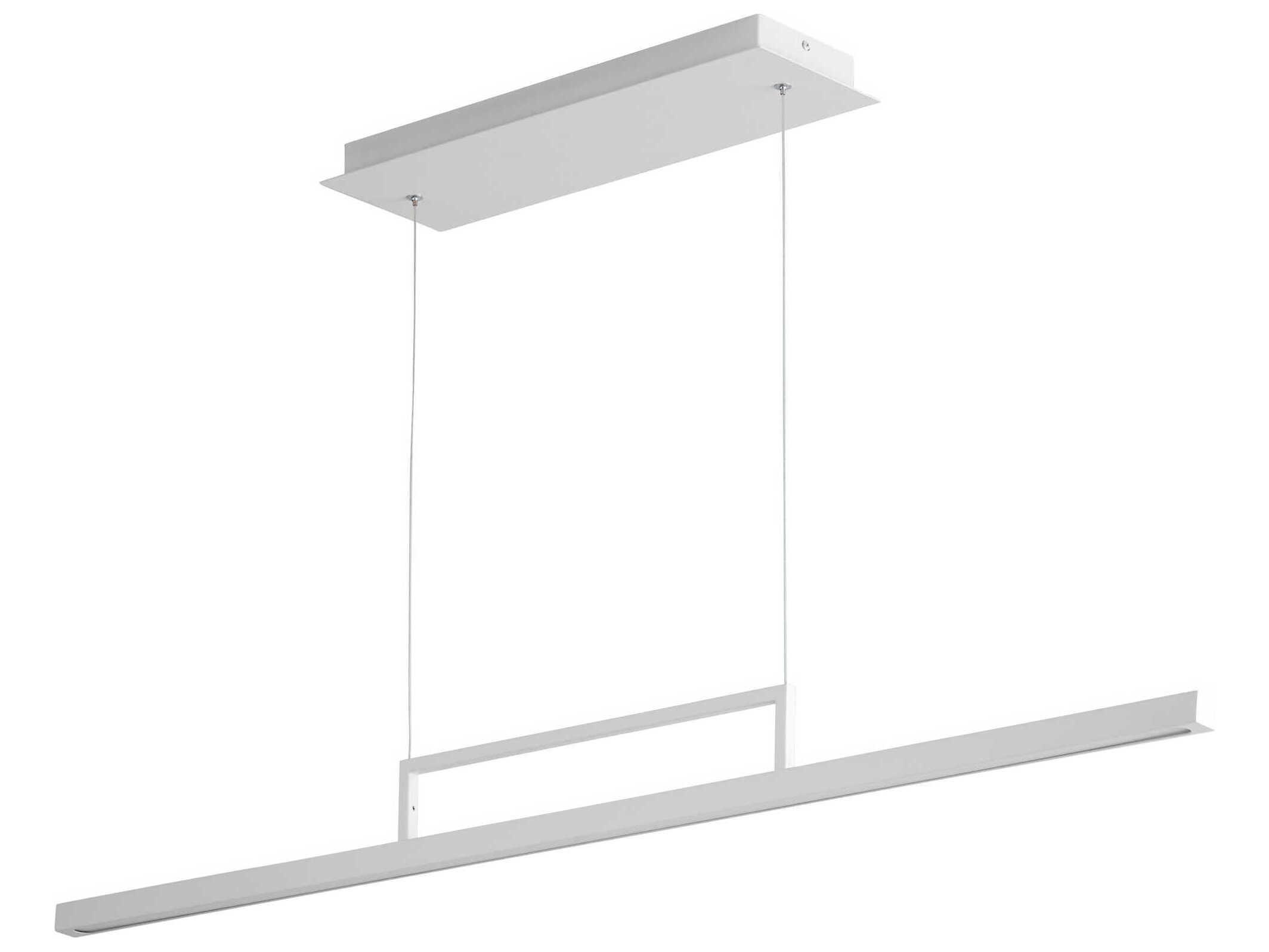 Oxygen by Quorum Stylus 1-Light White Linear Island Pendant