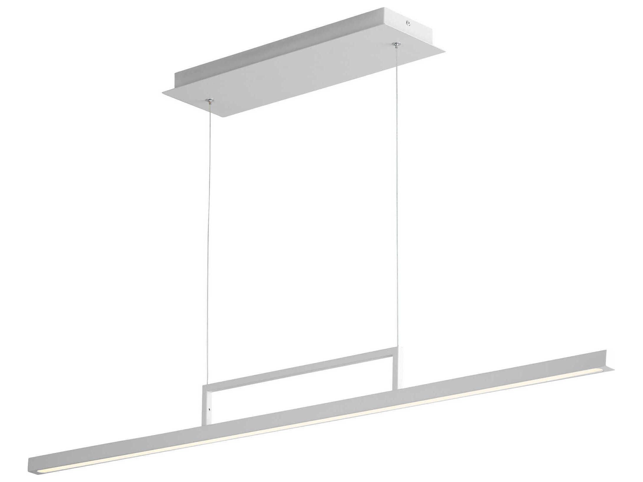 Oxygen by Quorum Stylus 1-Light White Linear Island Pendant